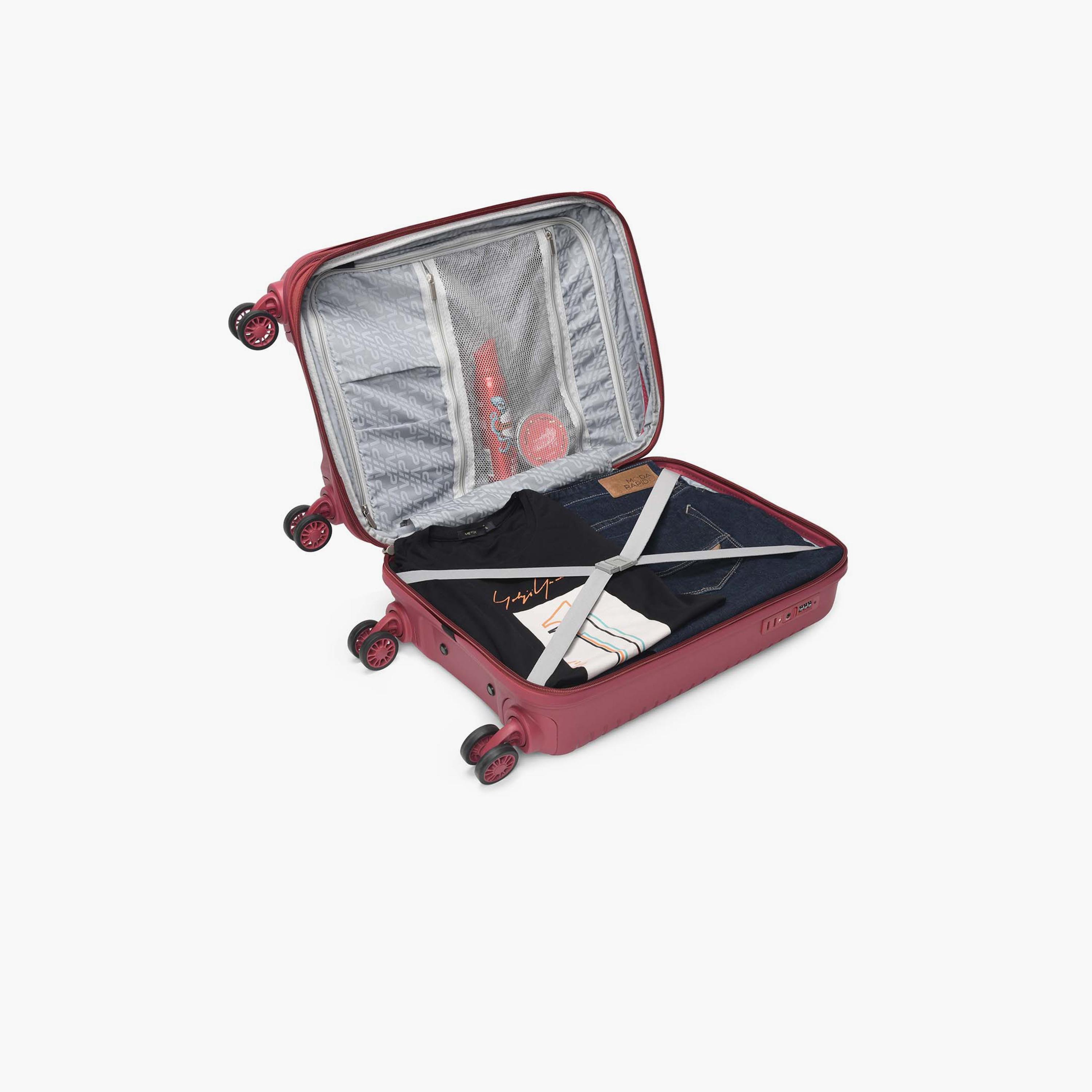 VIP Karl Plus 55 CM Small Cabin Polypropylene Hard Sided 4-Wheeler Spinner Trolley Bag with TSA-approved Combination Lock | VIP KARL PLUS-travel-luggagesandbags-luggage-image-5