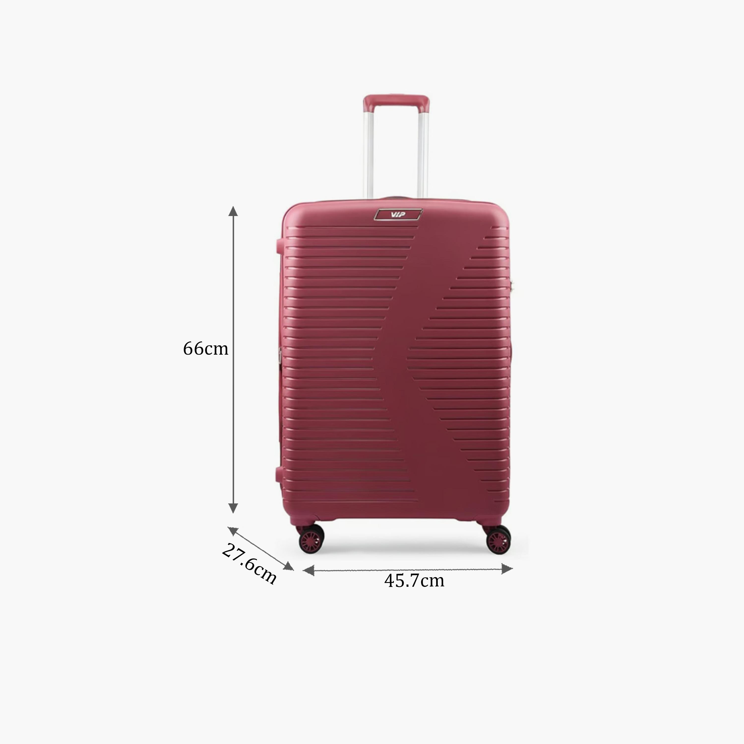 VIP Karl Plus 66 CM Medium Check-in Polypropylene Hard Sided 4-Wheeler Spinner Trolley Bag with TSA-approved Combination Lock | VIP KARL PLUS-travel-luggagesandbags-luggage-image-2