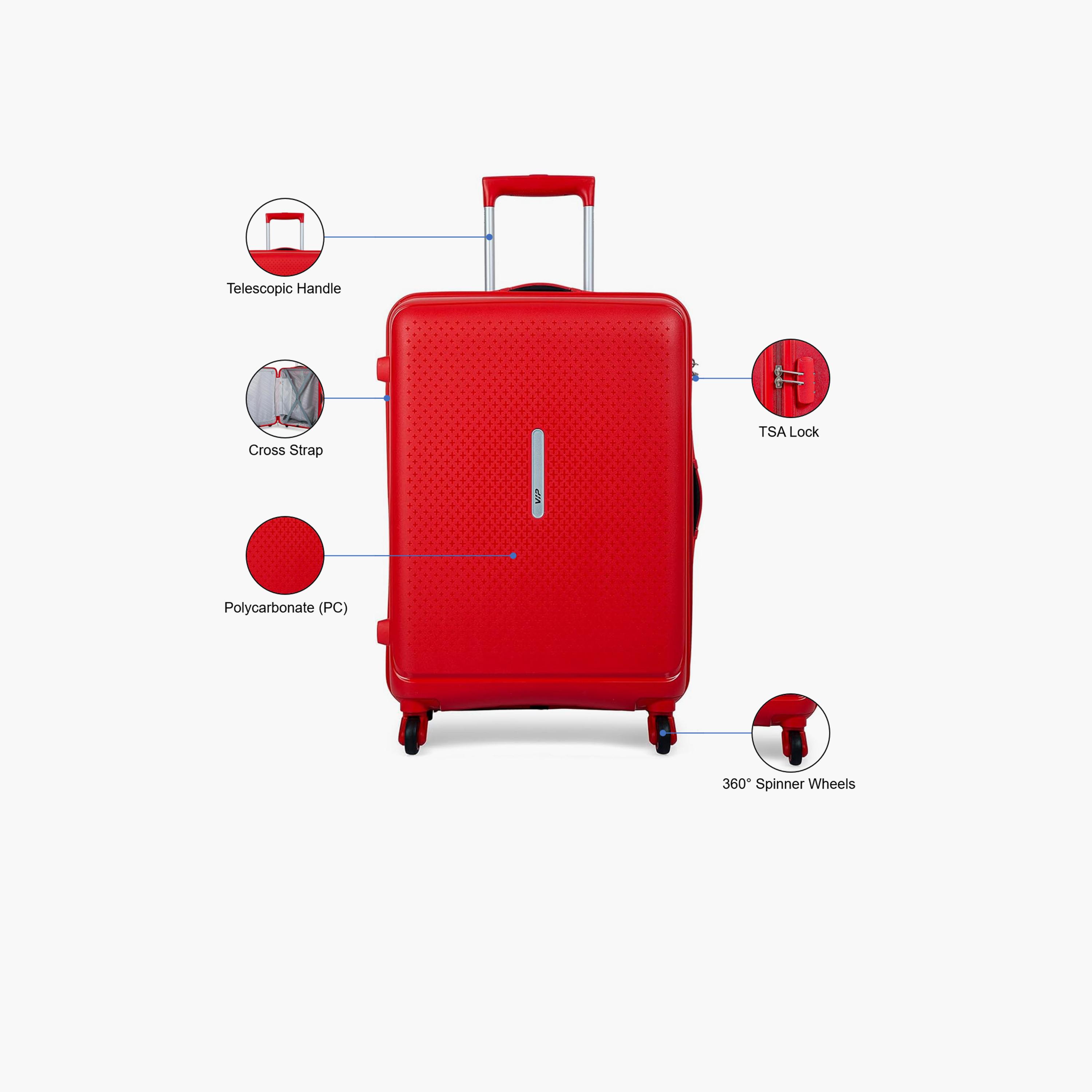VIP Stargaze 65 CM Medium Check-in Polycarbonate Hard Sided 4-Wheeler Spinner Trolley Bag with TSA-approved Combination Lock | VIP Stargaze-travel-luggagesandbags-luggage-image-3