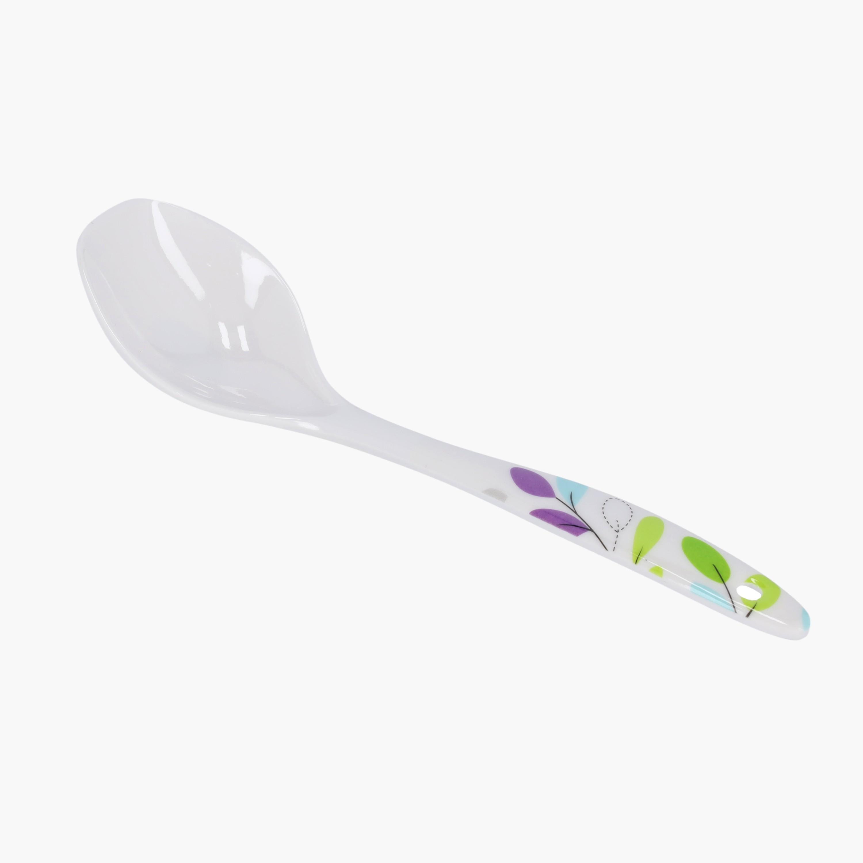 ملعقة تقديم ميلامين بطبعات ورق شجر من رويال فورد-household-kitchen-kitchentoolsandutensils-cookingutensils-image-4