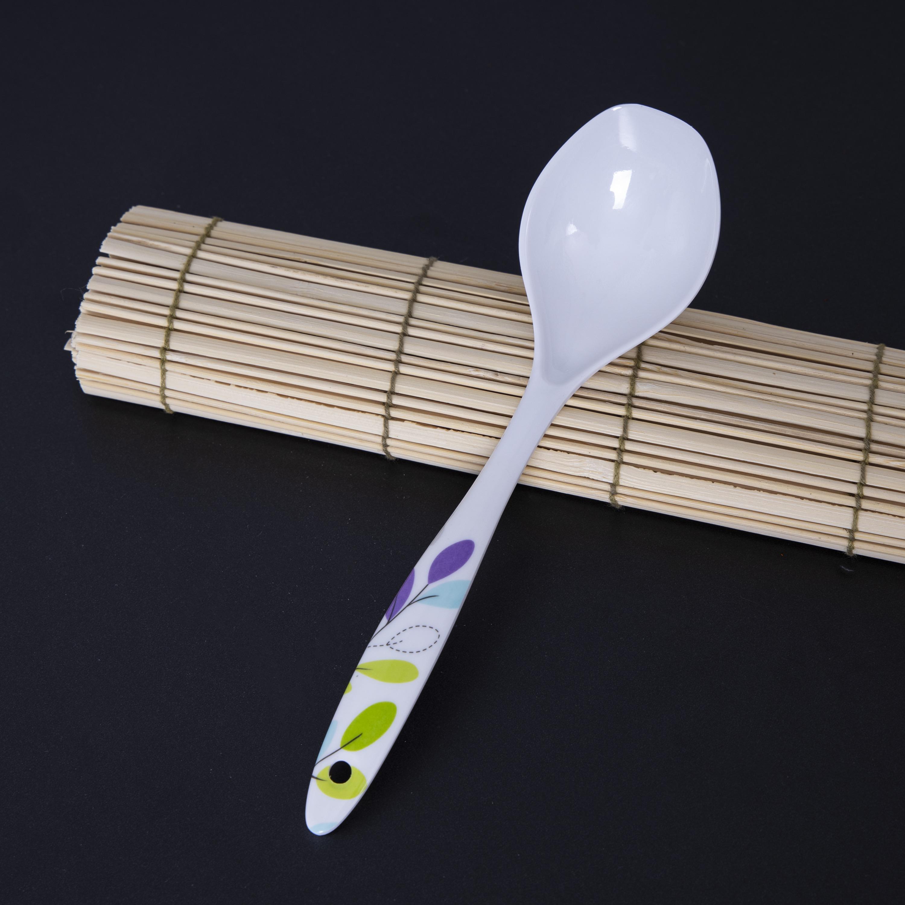 ملعقة تقديم ميلامين بطبعات ورق شجر من رويال فورد-household-kitchen-kitchentoolsandutensils-cookingutensils-image-7