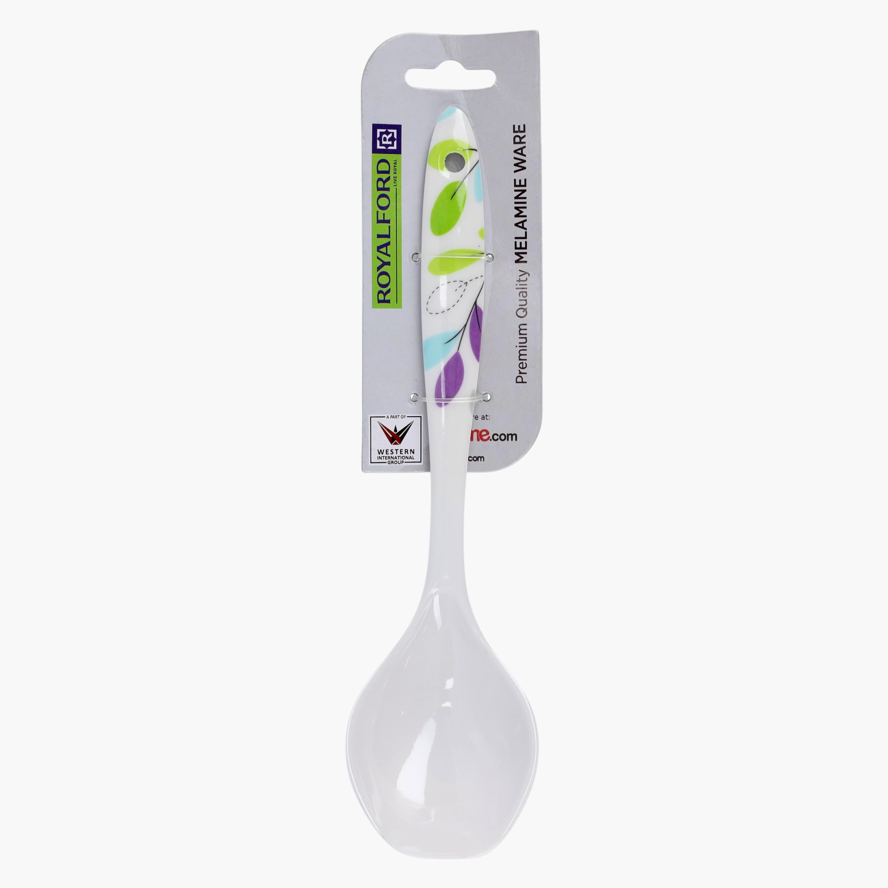 ملعقة تقديم ميلامين بطبعات ورق شجر من رويال فورد-household-kitchen-kitchentoolsandutensils-cookingutensils-image-8