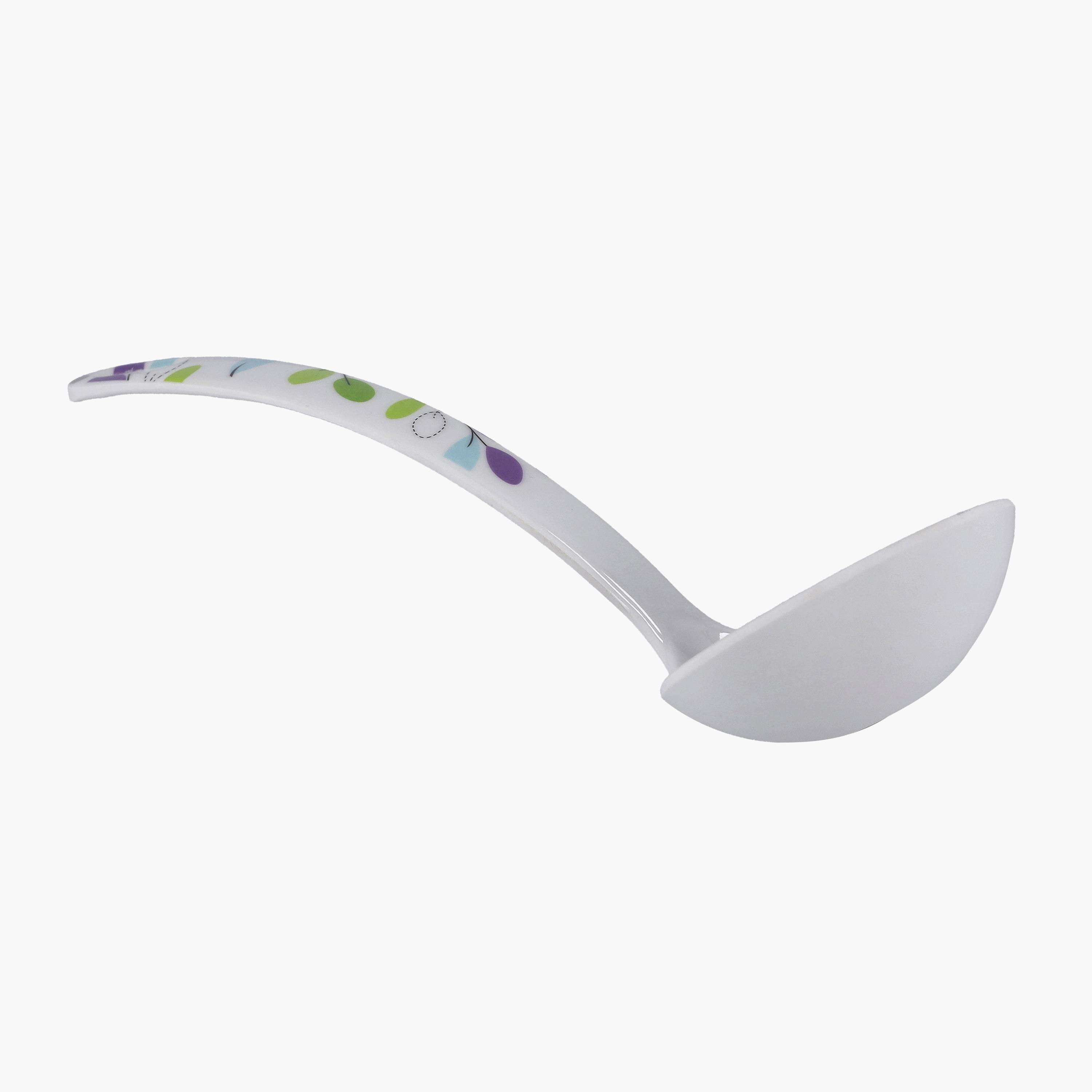 Floral Print Melamine Soup Spoon-household-kitchen-kitchentoolsandutensils-foodservingtools-image-4