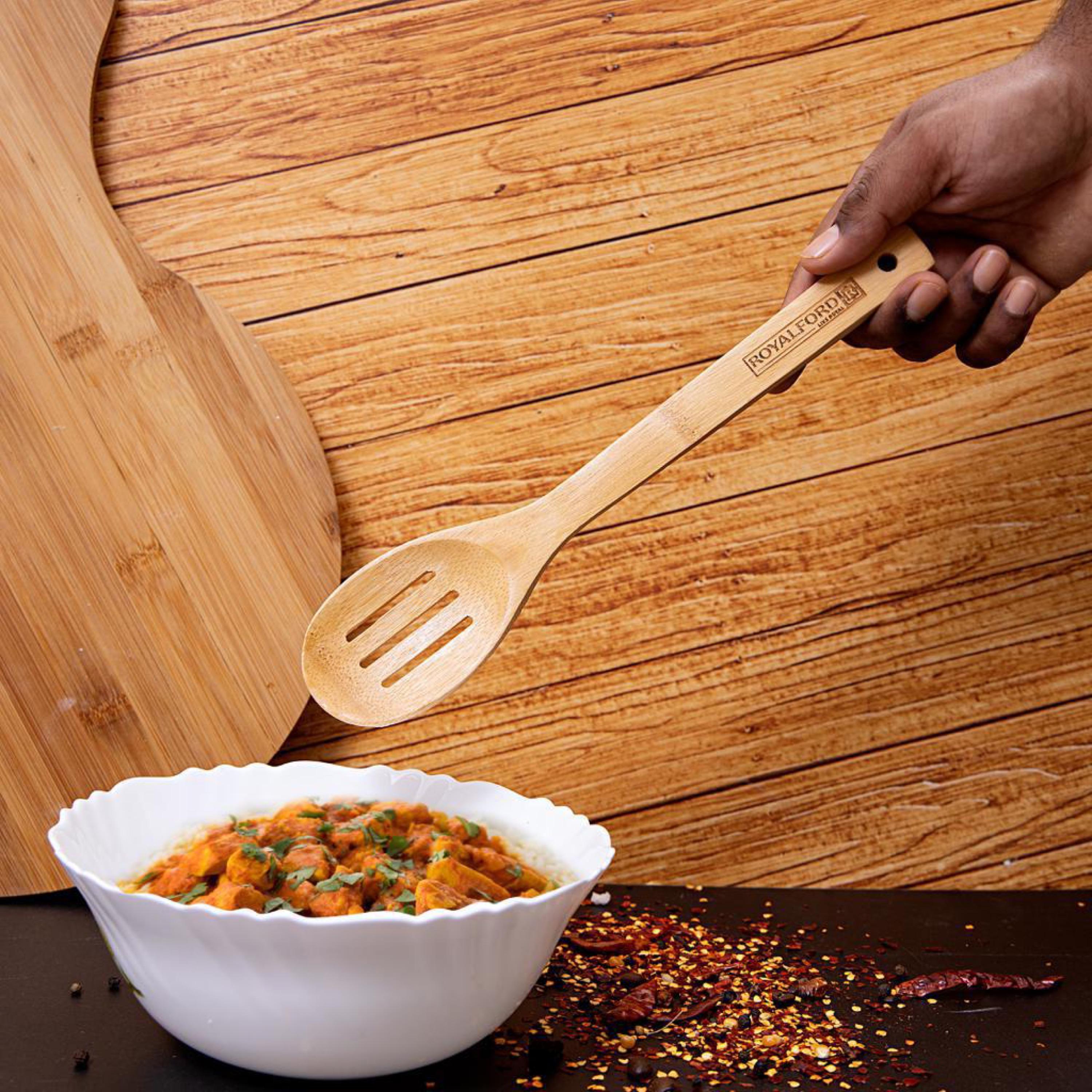 Royalford Bamboo Skimmer-household-kitchen-kitchentoolsandutensils-foodservingtools-image-4