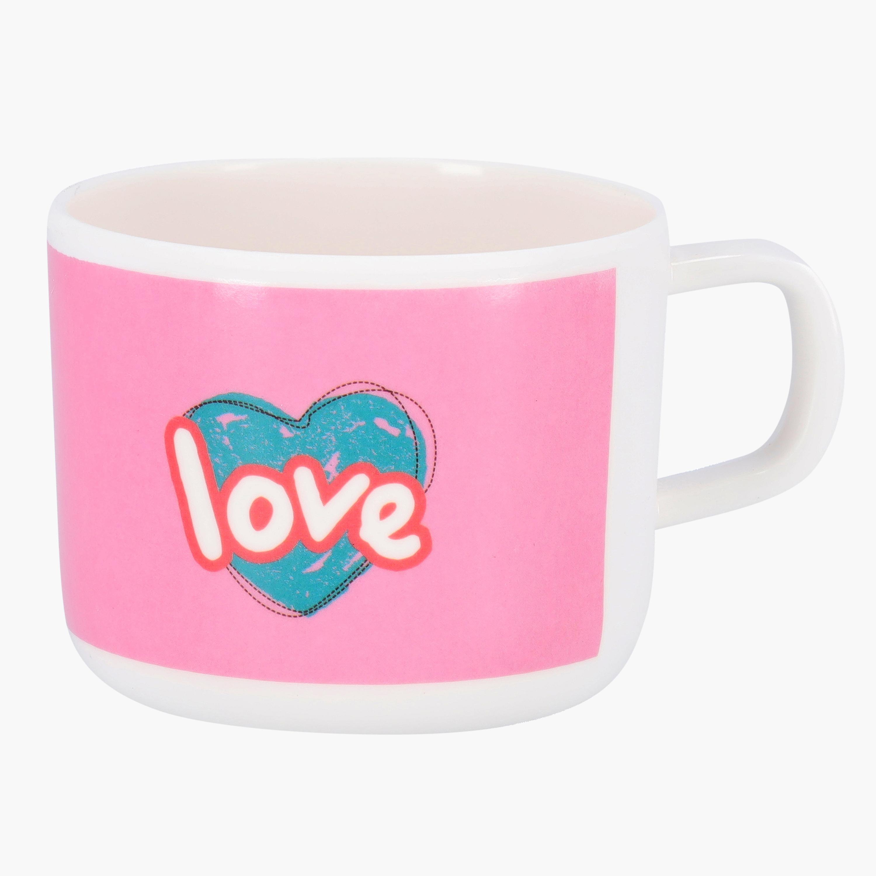 Heart Print Melamine Cup - 220 ml-household-dining-teaandcoffee-mugsandcups-image-1