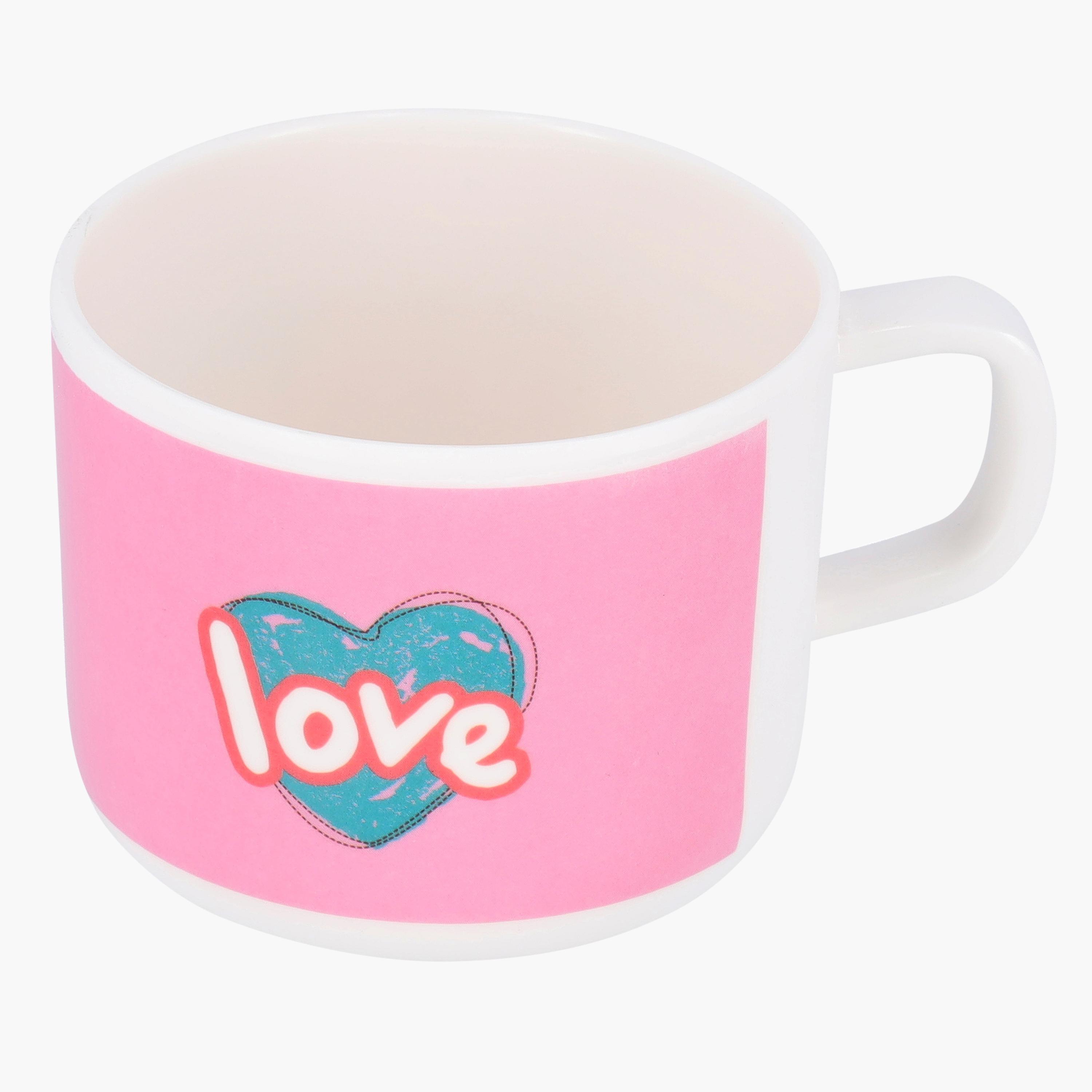 Heart Print Melamine Cup - 220 ml-household-dining-teaandcoffee-mugsandcups-image-2