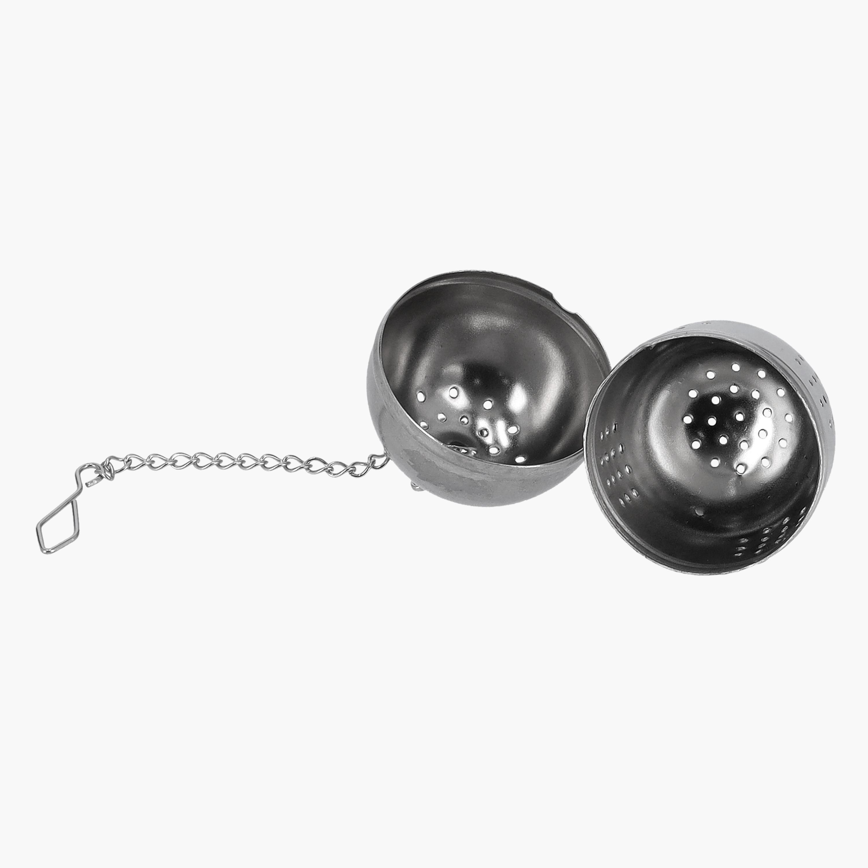 Stainless Steel Tea Strainer with Chain-household-kitchen-kitchentoolsandutensils-foodservingtools-image-2
