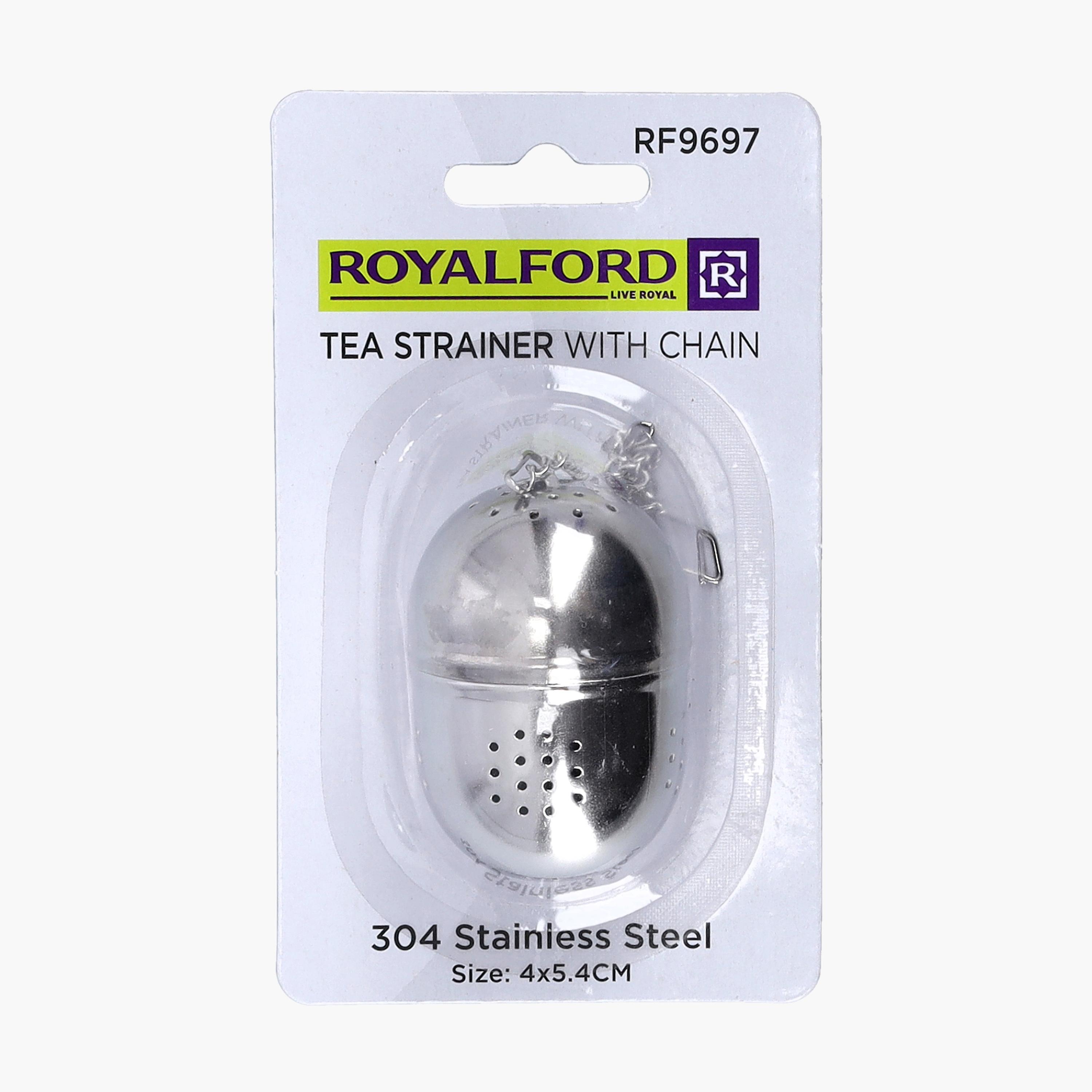 Stainless Steel Tea Strainer with Chain-household-kitchen-kitchentoolsandutensils-foodservingtools-image-4