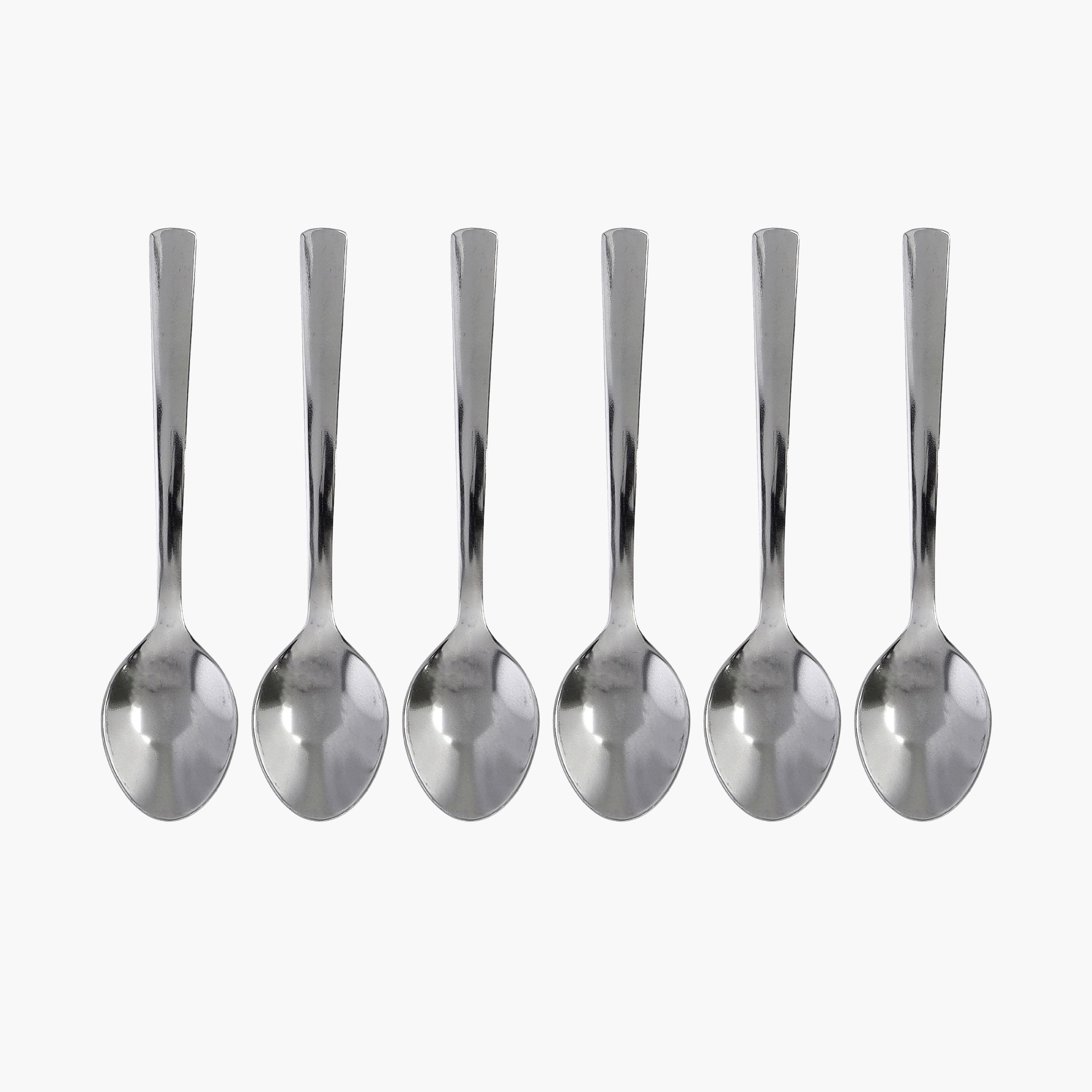 Stainless Steel Mocca Spoon - Set of 6-household-dining-cutlery-spoonsforksandknives-image-1