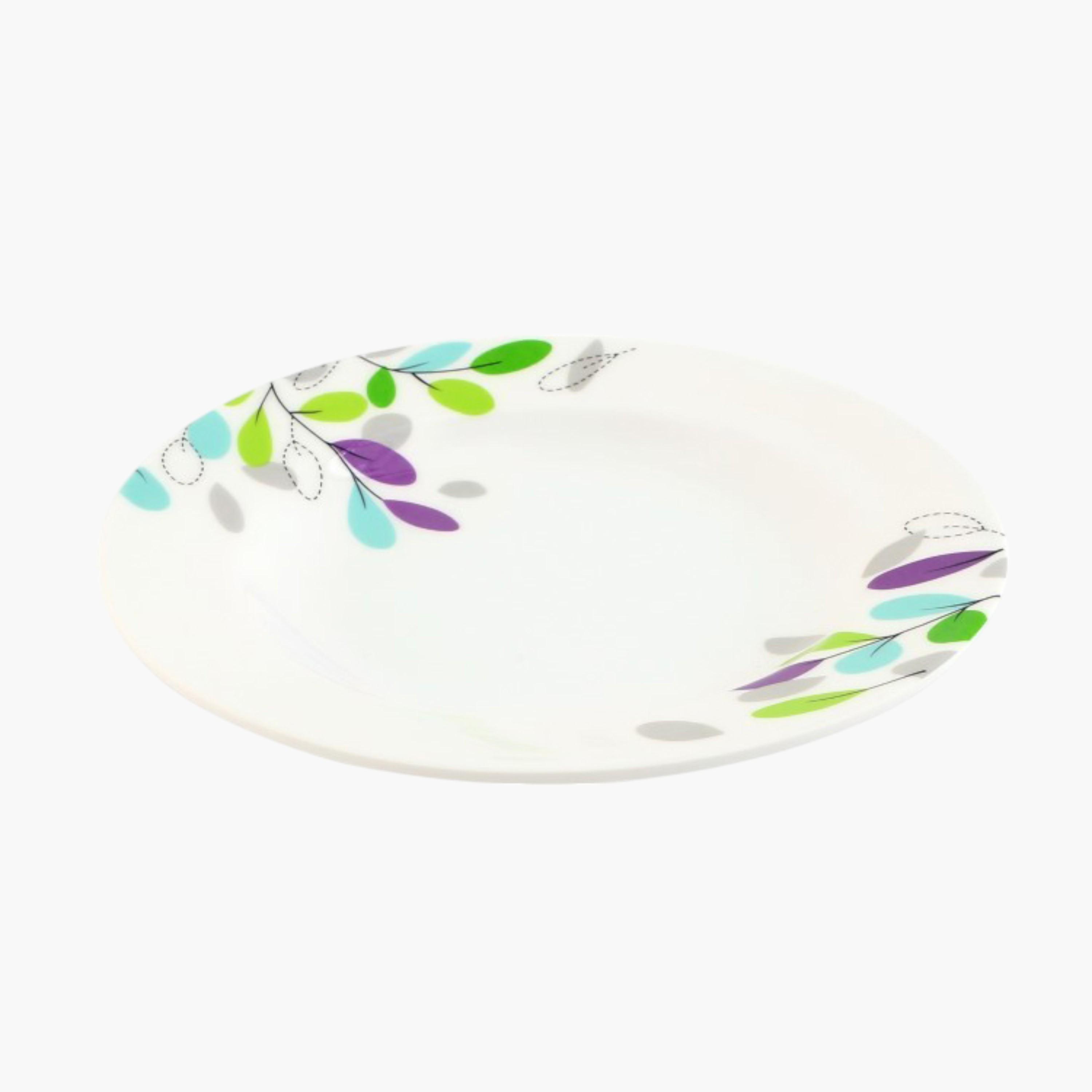 Leaf Print Melamine Plate-household-dining-dinnerware-plates-image-2