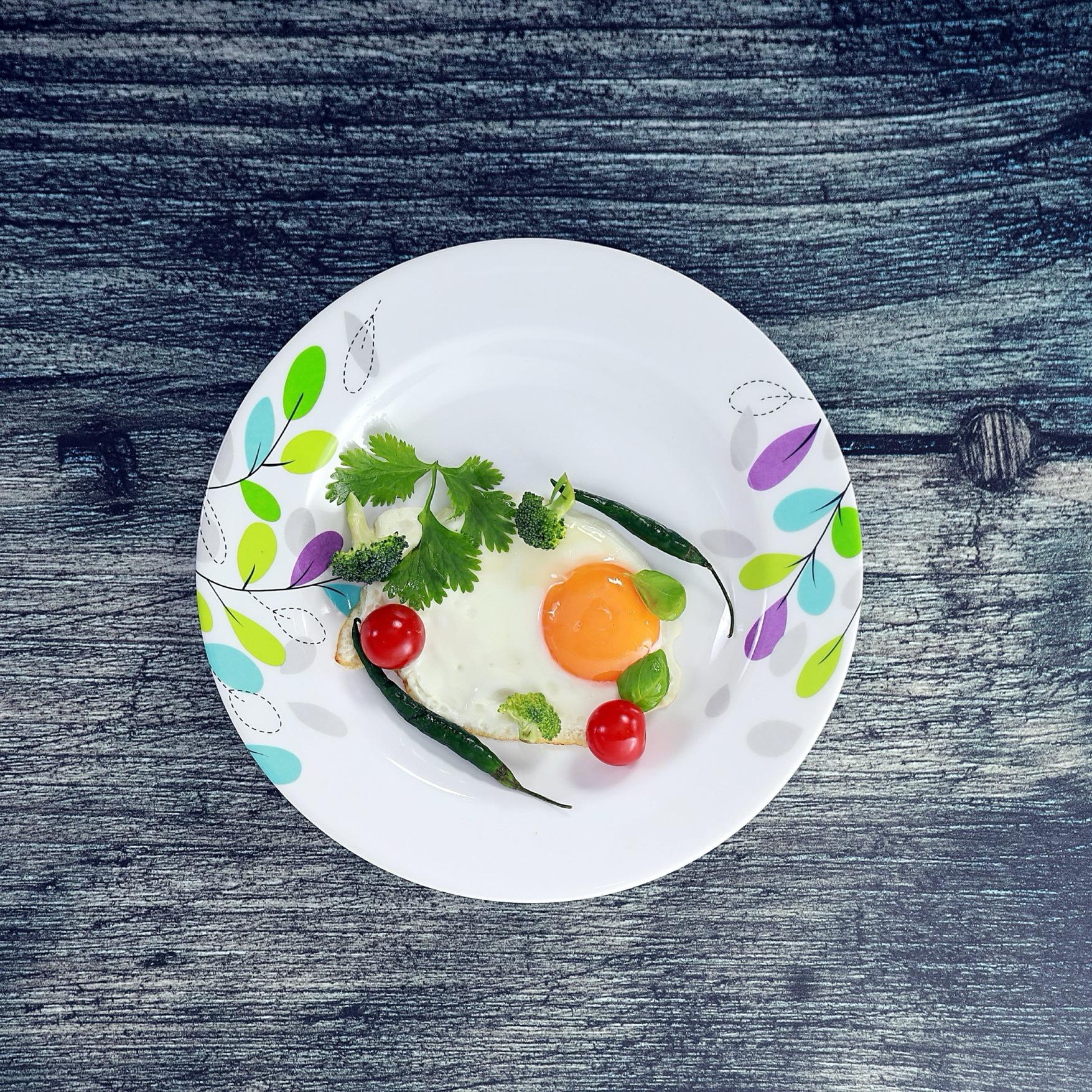 Leaf Print Melamine Plate-household-dining-dinnerware-plates-image-3