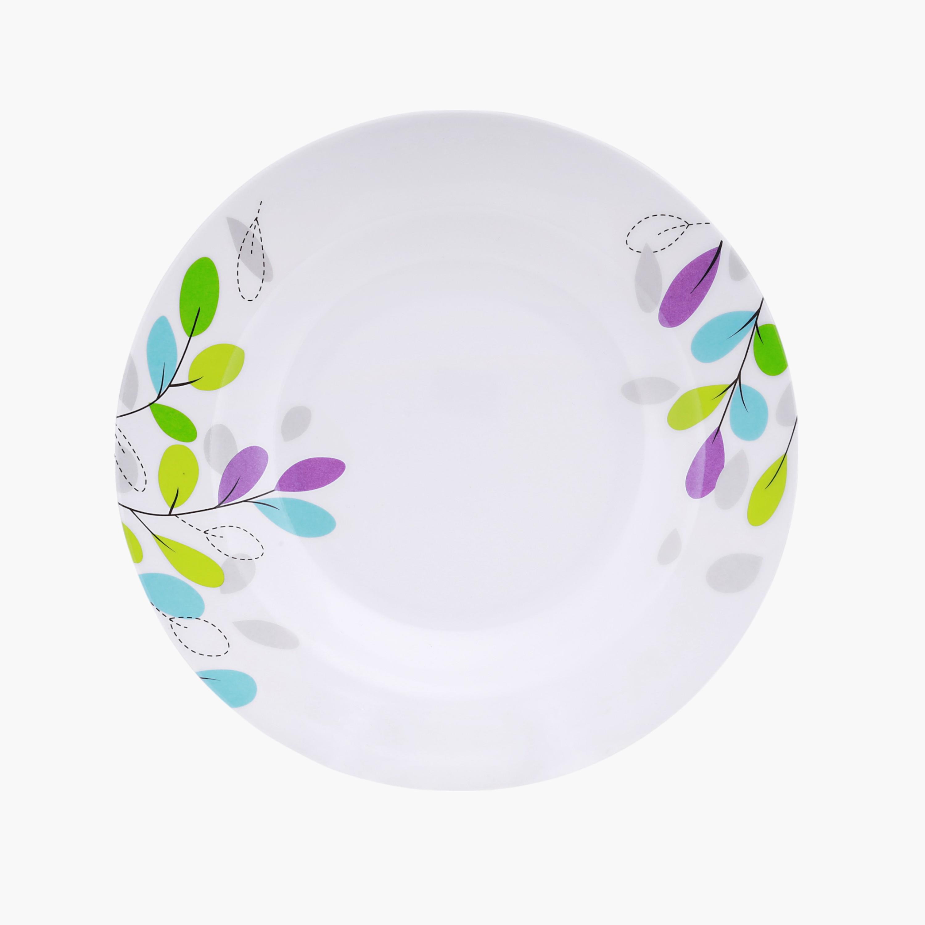 Leaf Print Melamine Plate-household-dining-dinnerware-plates-image-6