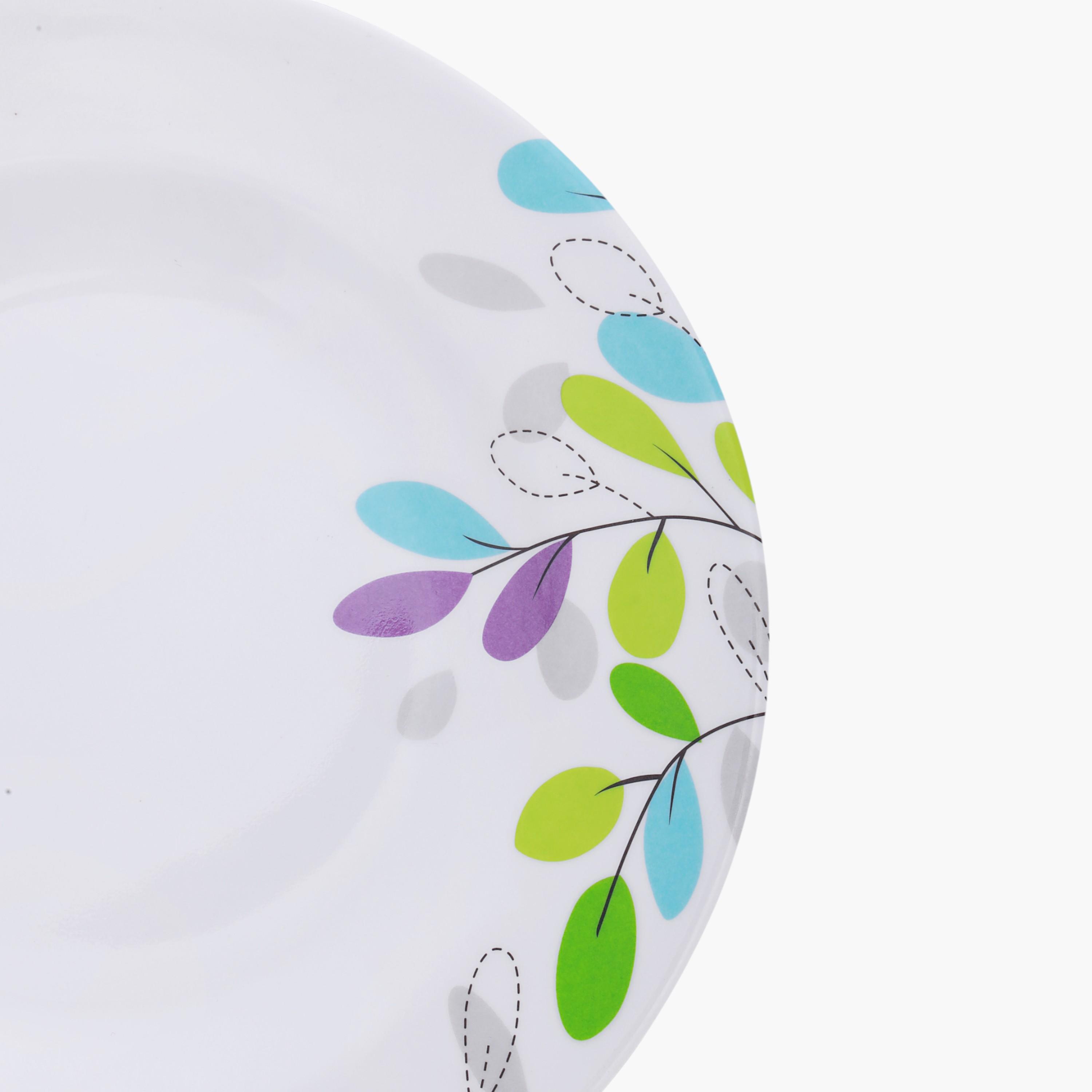 Leaf Print Melamine Plate-household-dining-dinnerware-plates-image-7