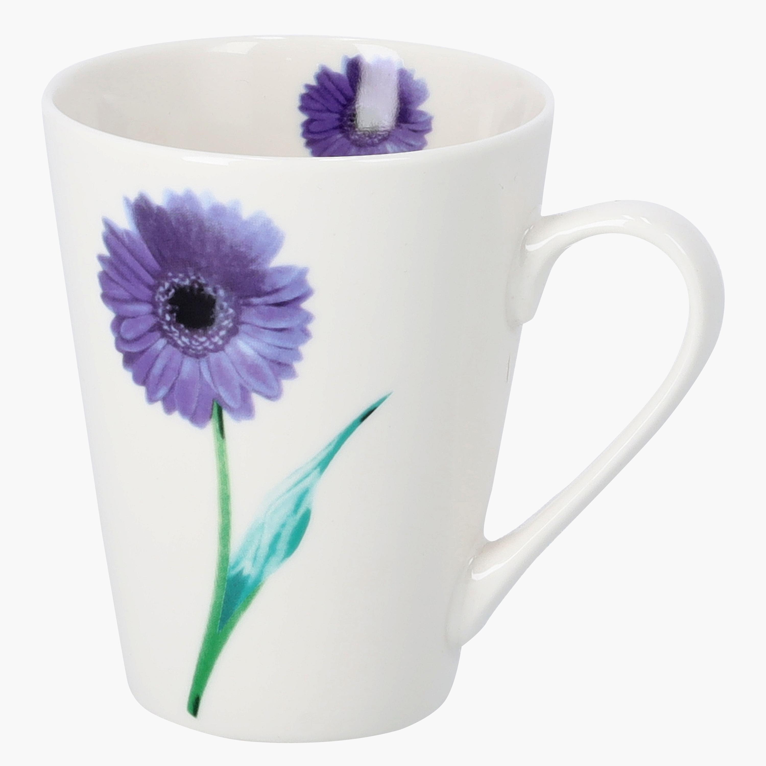 Royalford Floral Print Ceramic Mug - 325 ml-household-dining-teaandcoffee-mugsandcups-image-2