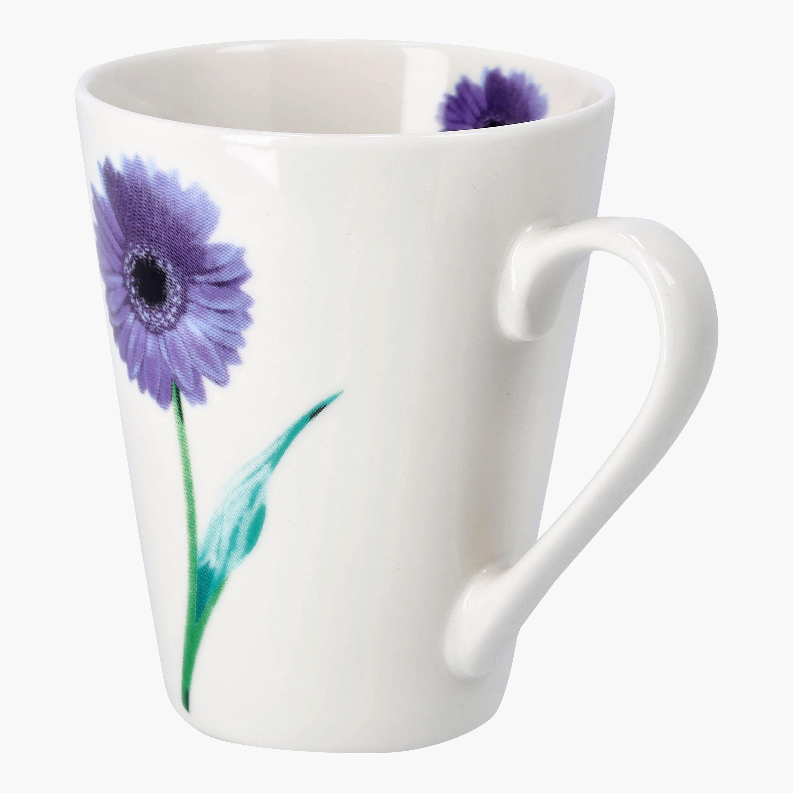 Royalford Floral Print Ceramic Mug - 325 ml-household-dining-teaandcoffee-mugsandcups-image-3