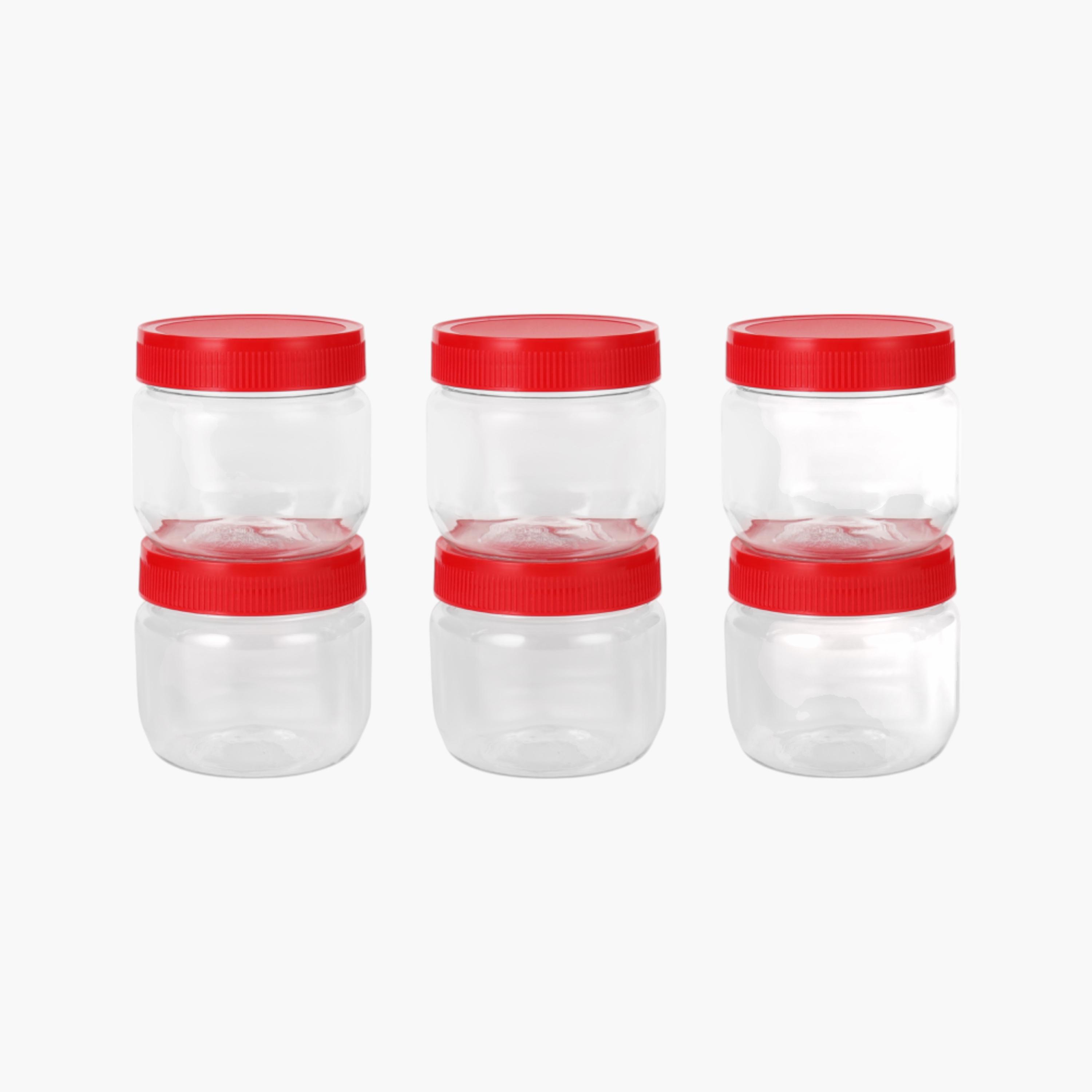 Airtight 6-Piece Jar Set - 250 ml-household-kitchen-foodstorage-containers-image-1