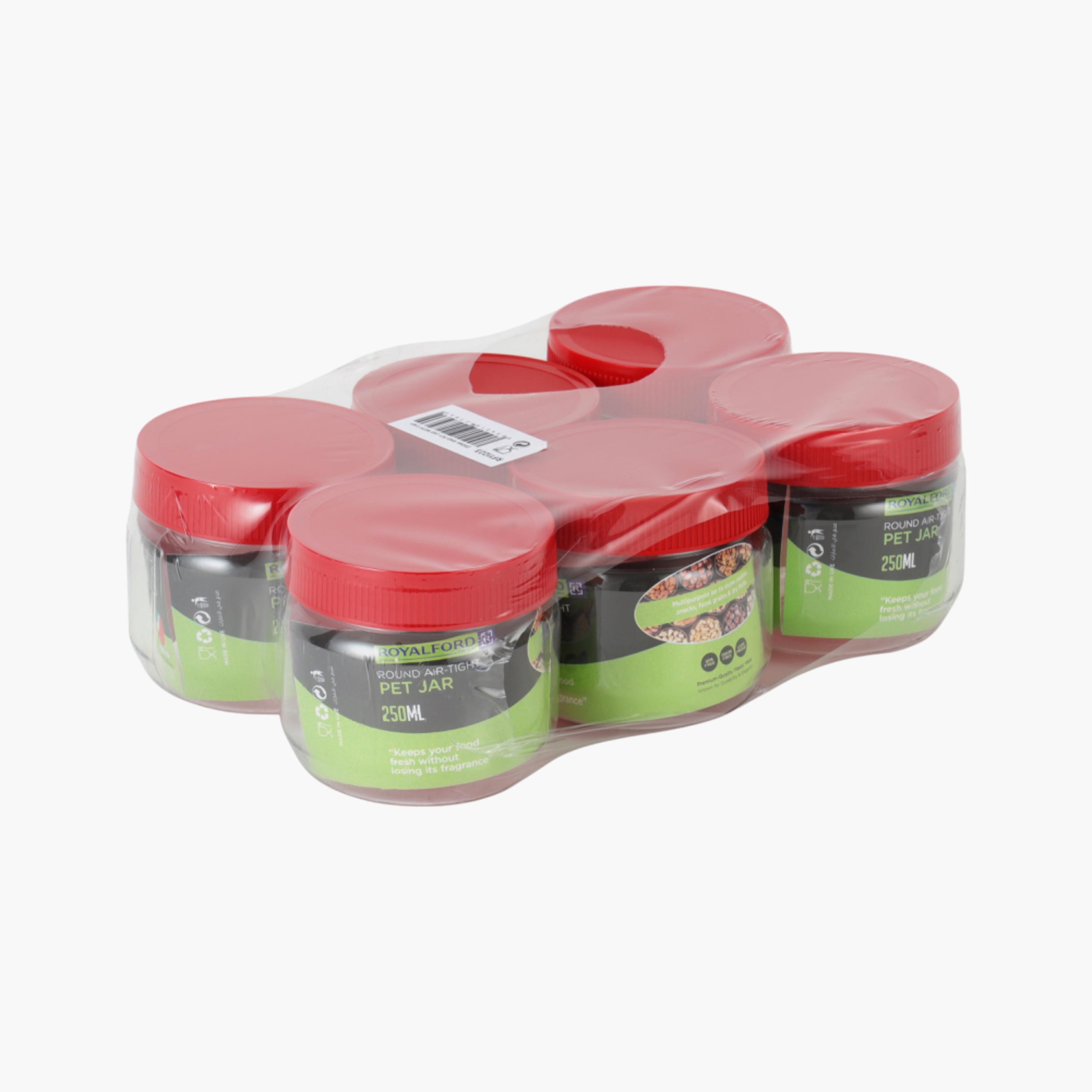 Airtight 6-Piece Jar Set - 250 ml-household-kitchen-foodstorage-containers-image-2