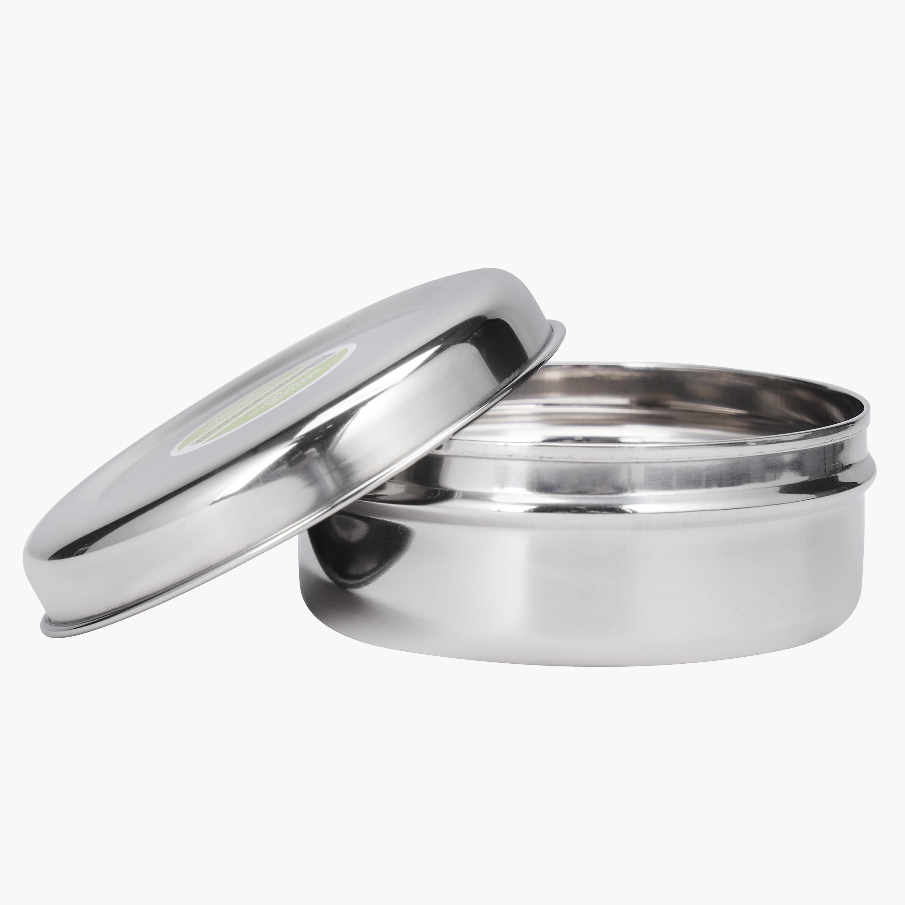 Round Stainless Steel Container with Lid-household-kitchen-foodstorage-containers-image-2