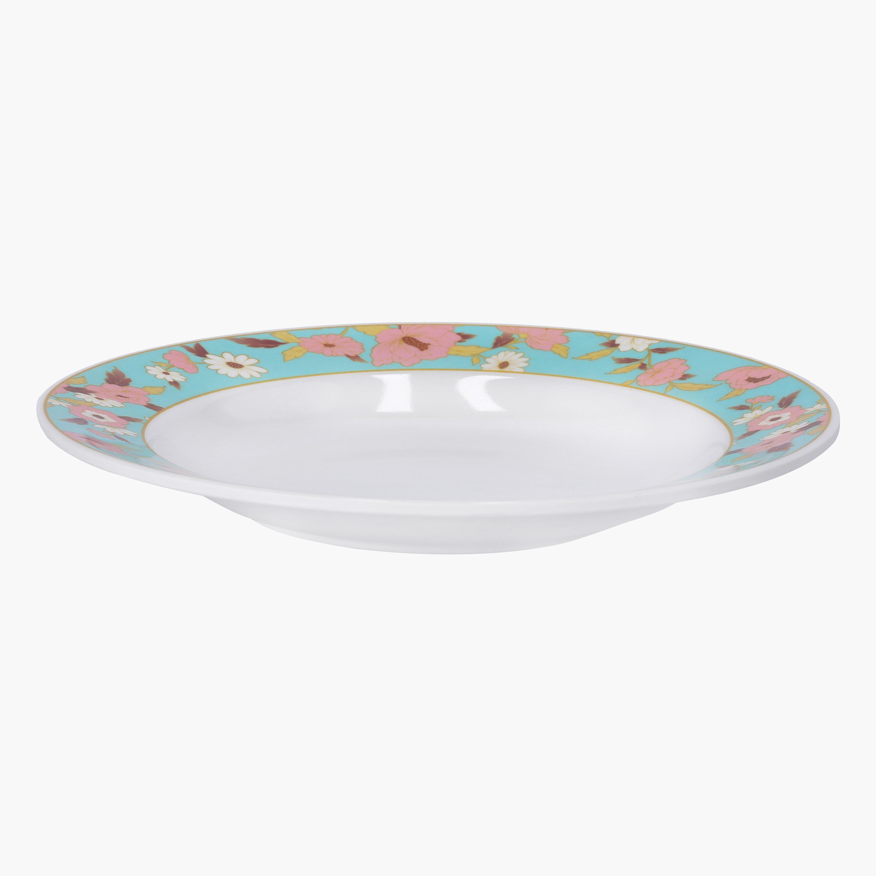 Floral Print Melamine Deep Plate - 25 cms-household-dining-dinnerware-plates-image-3
