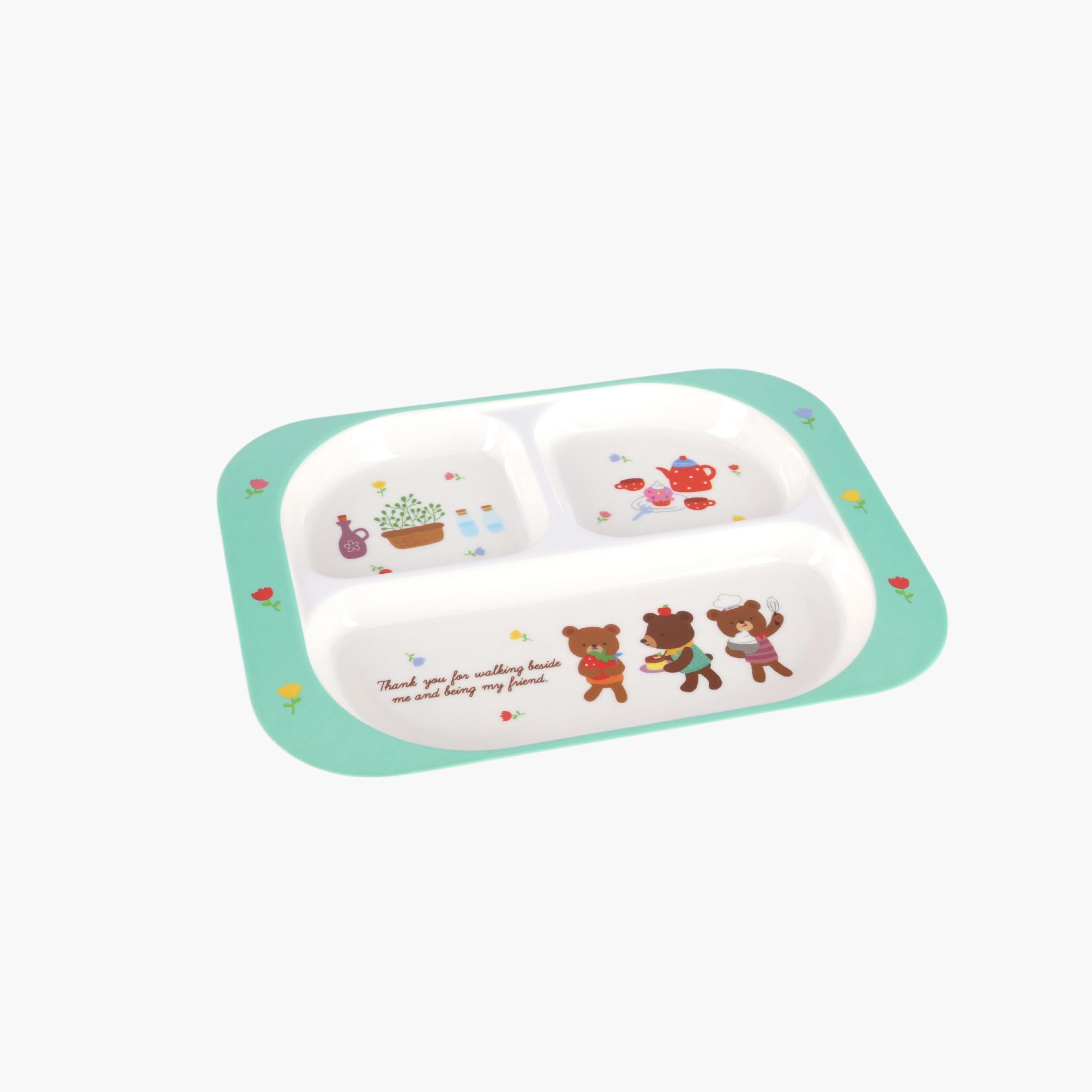 صحن ميلامين 3 أقسام بطبعات من رويال فورد - 26x19x2 سم-household-dining-dinnerware-plates-image-3