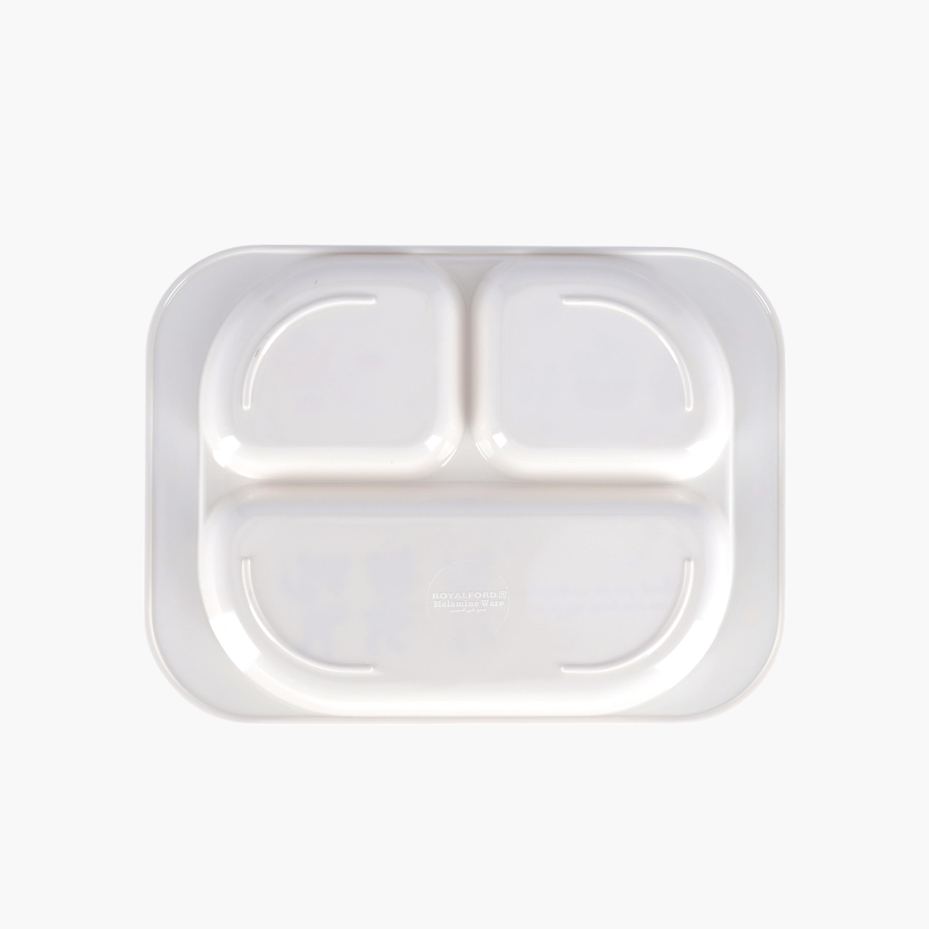 صحن ميلامين 3 أقسام بطبعات من رويال فورد - 26x19x2 سم-household-dining-dinnerware-plates-image-5
