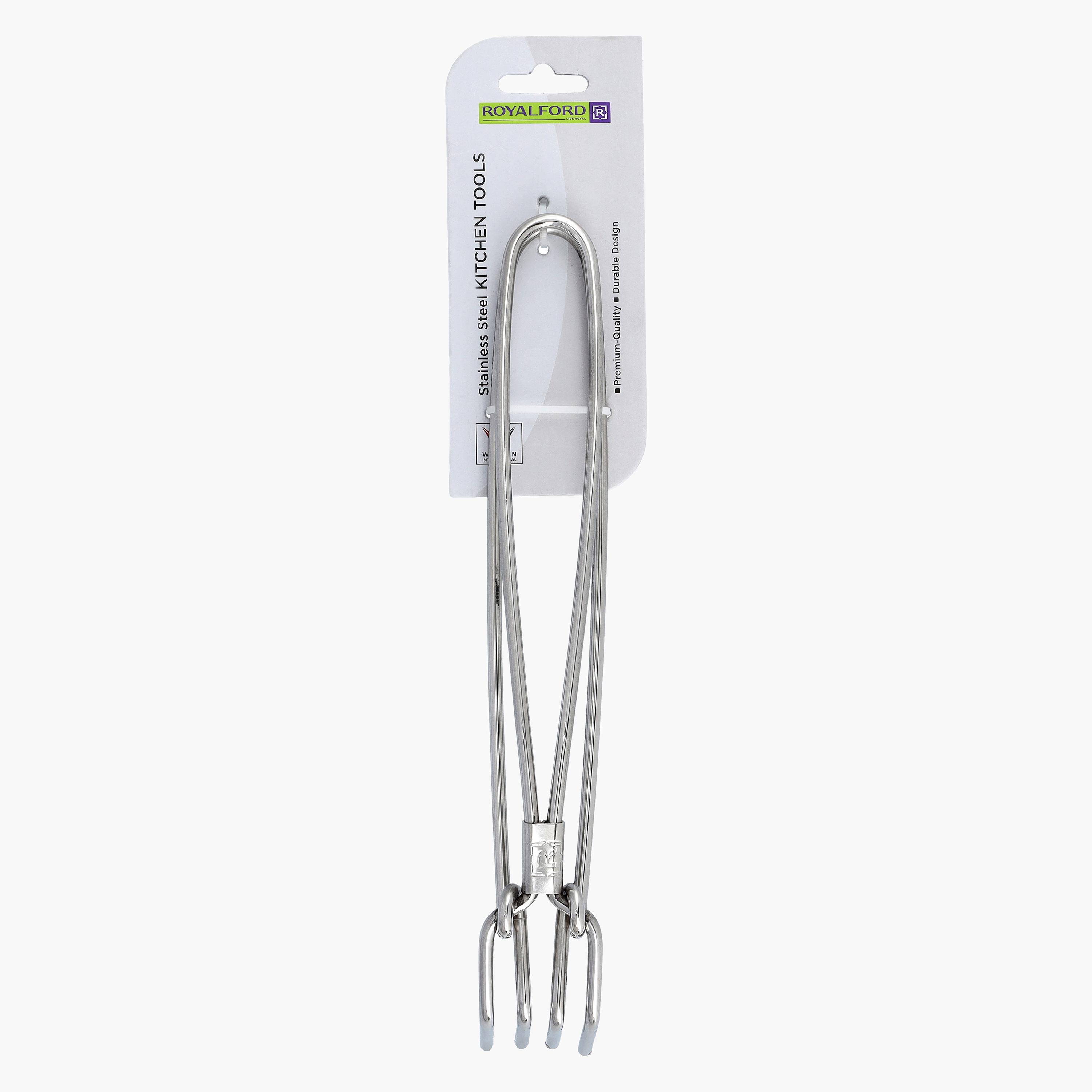Stainless Steel Tongs - 20 cms-household-kitchen-kitchentoolsandutensils-cookingutensils-image-5