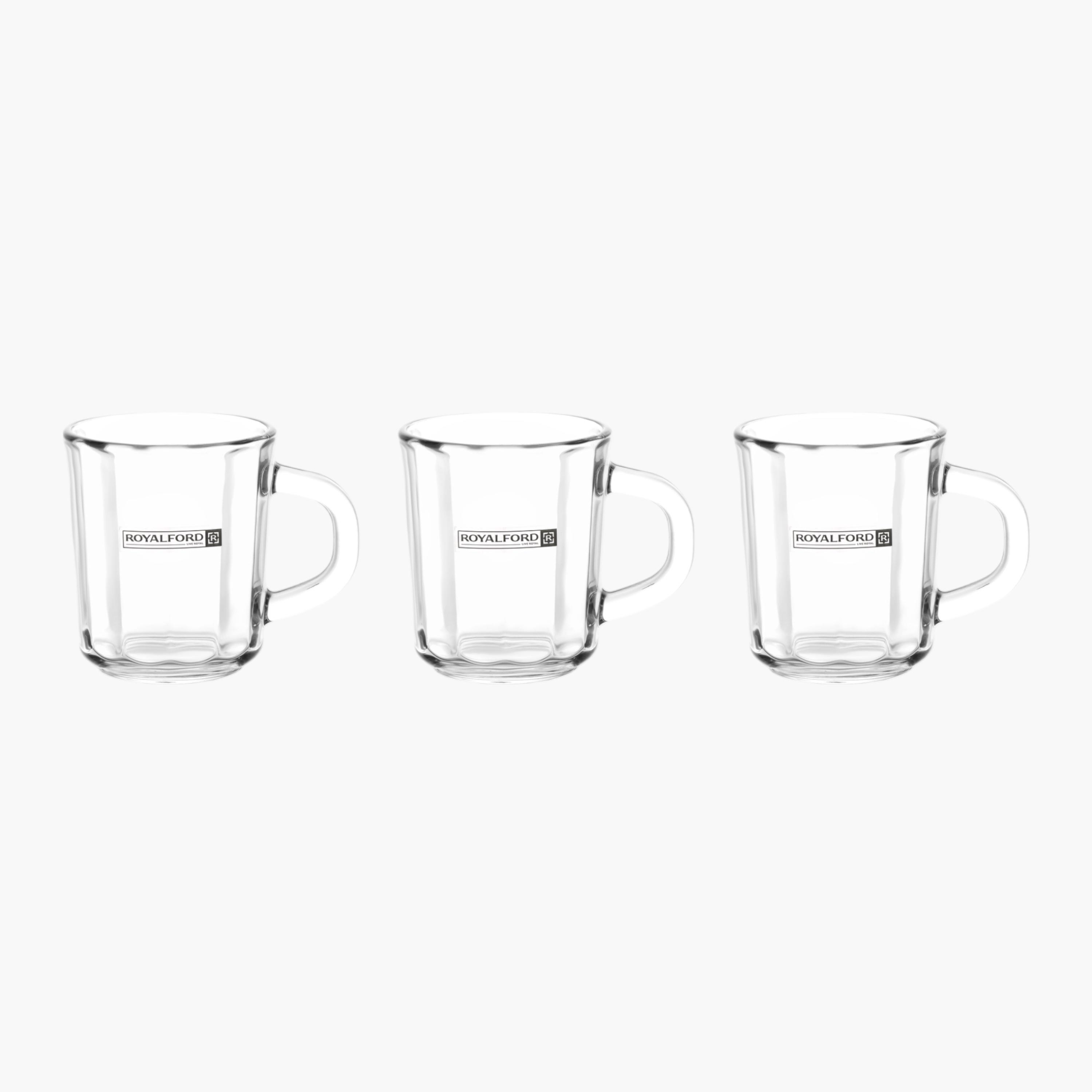 Glass Mug with Handle - 235 ml-household-dining-teaandcoffee-mugsandcups-image-1