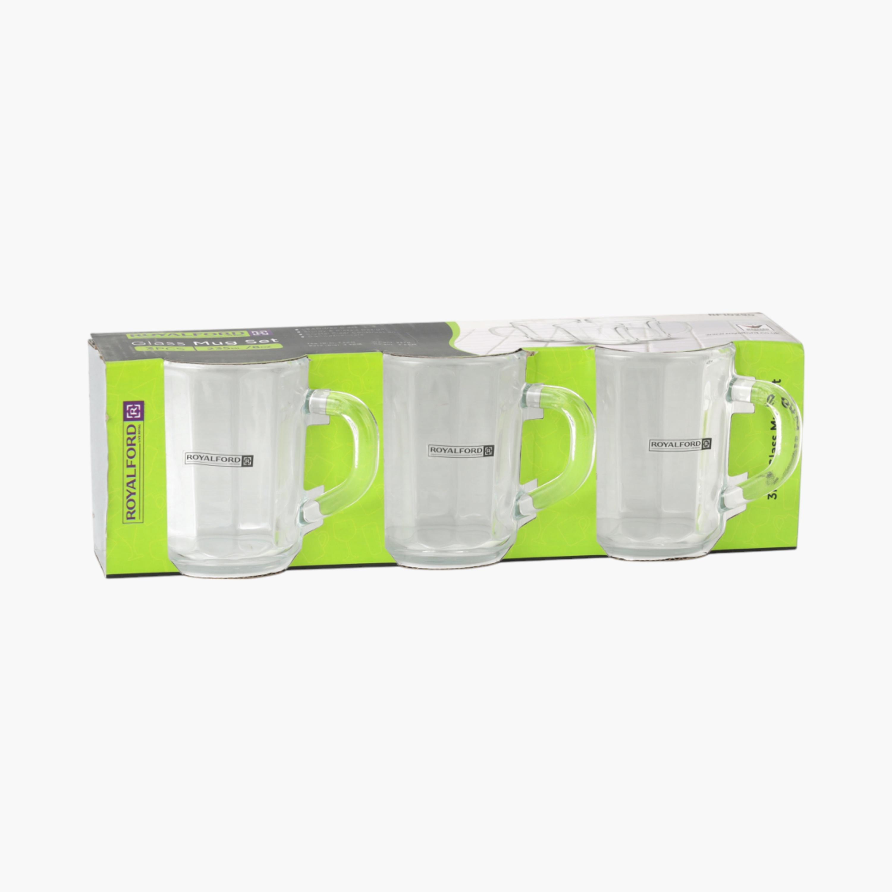 Glass Mug with Handle - 235 ml-household-dining-teaandcoffee-mugsandcups-image-2