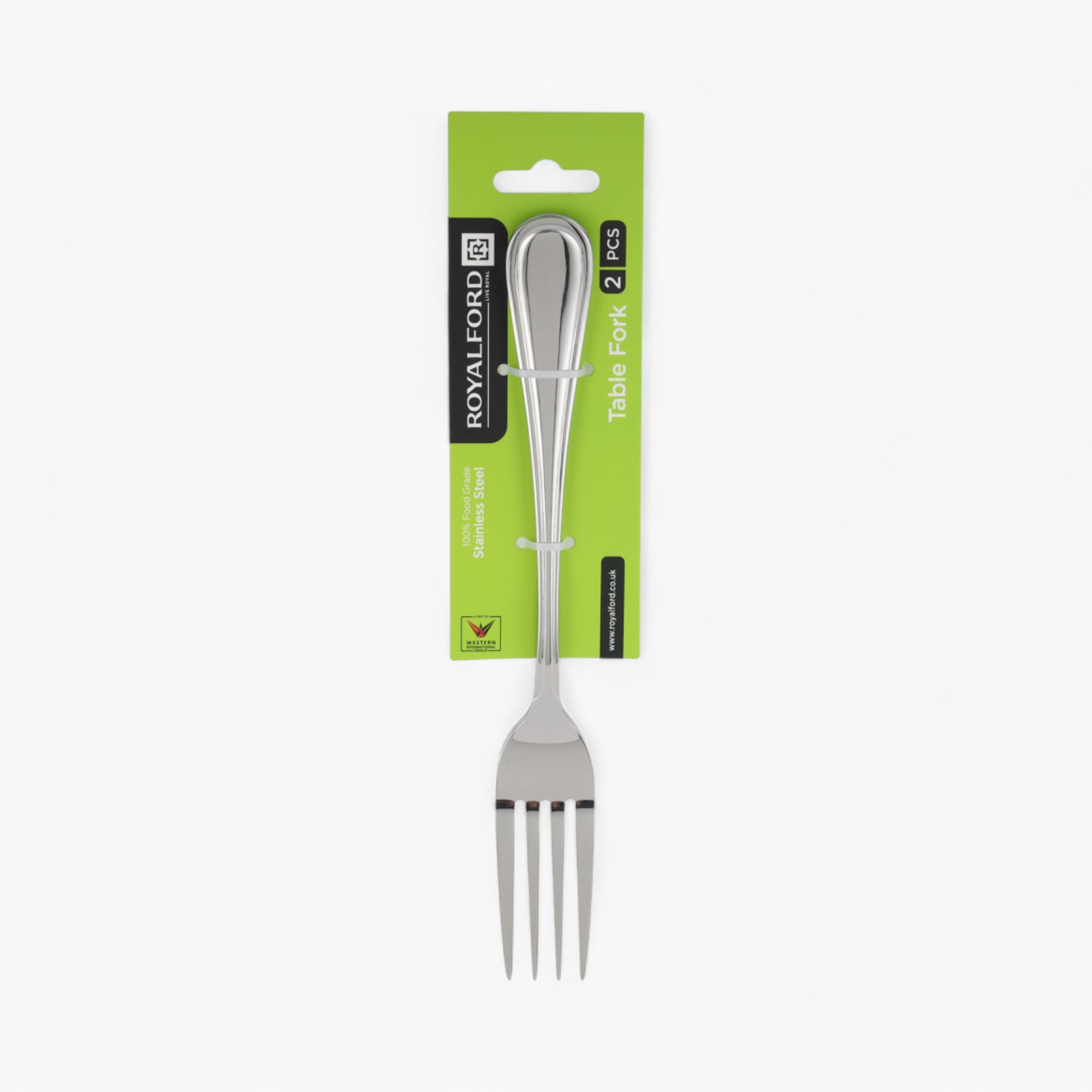 Royalford 2-Piece Stainless Steel Table Fork Set-household-dining-cutlery-spoonsforksandknives-image-2