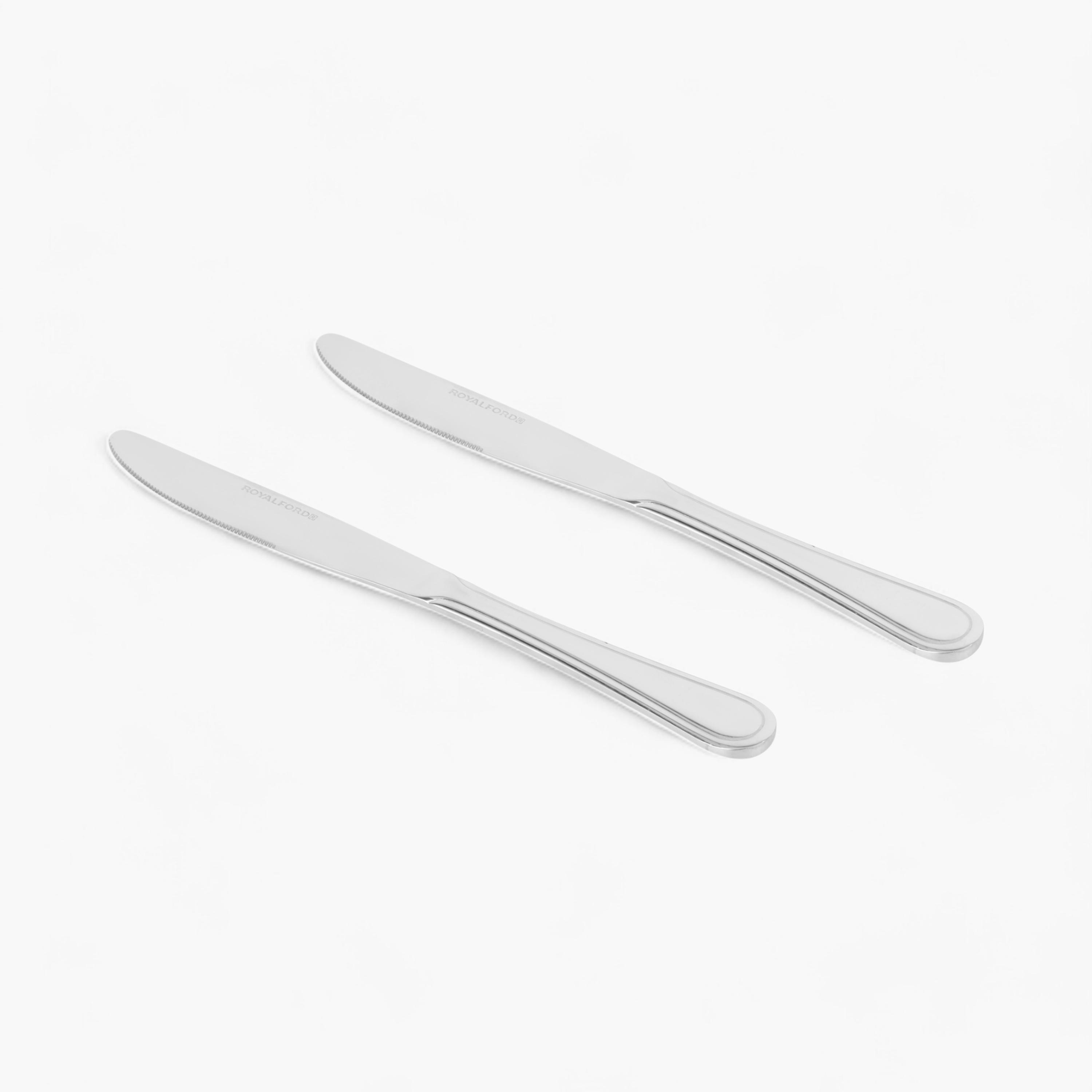 Royalford 2-Piece Stainless Steel Table Knife Set-household-kitchen-kitchentoolsandutensils-knives-image-1