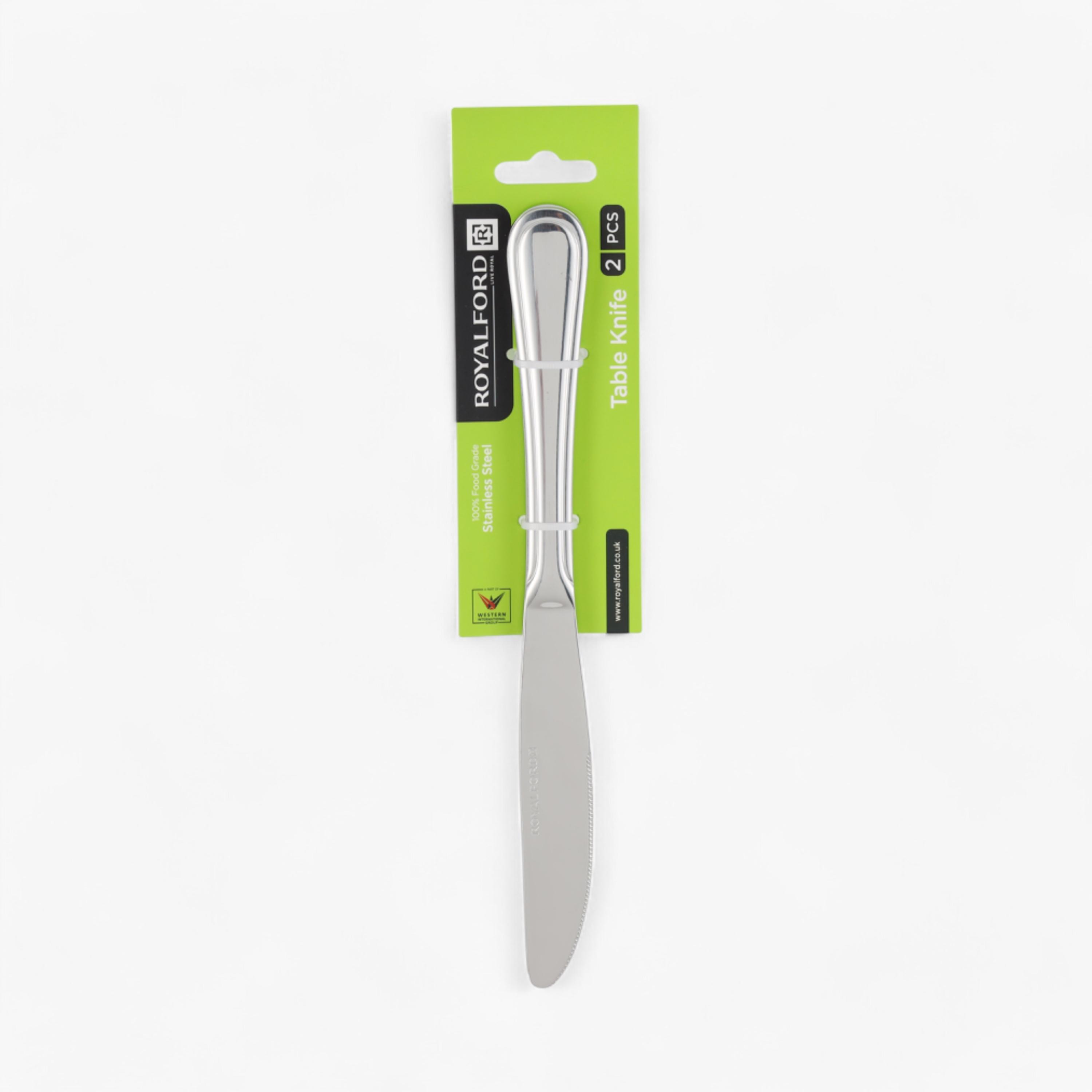 Royalford 2-Piece Stainless Steel Table Knife Set-household-kitchen-kitchentoolsandutensils-knives-image-2