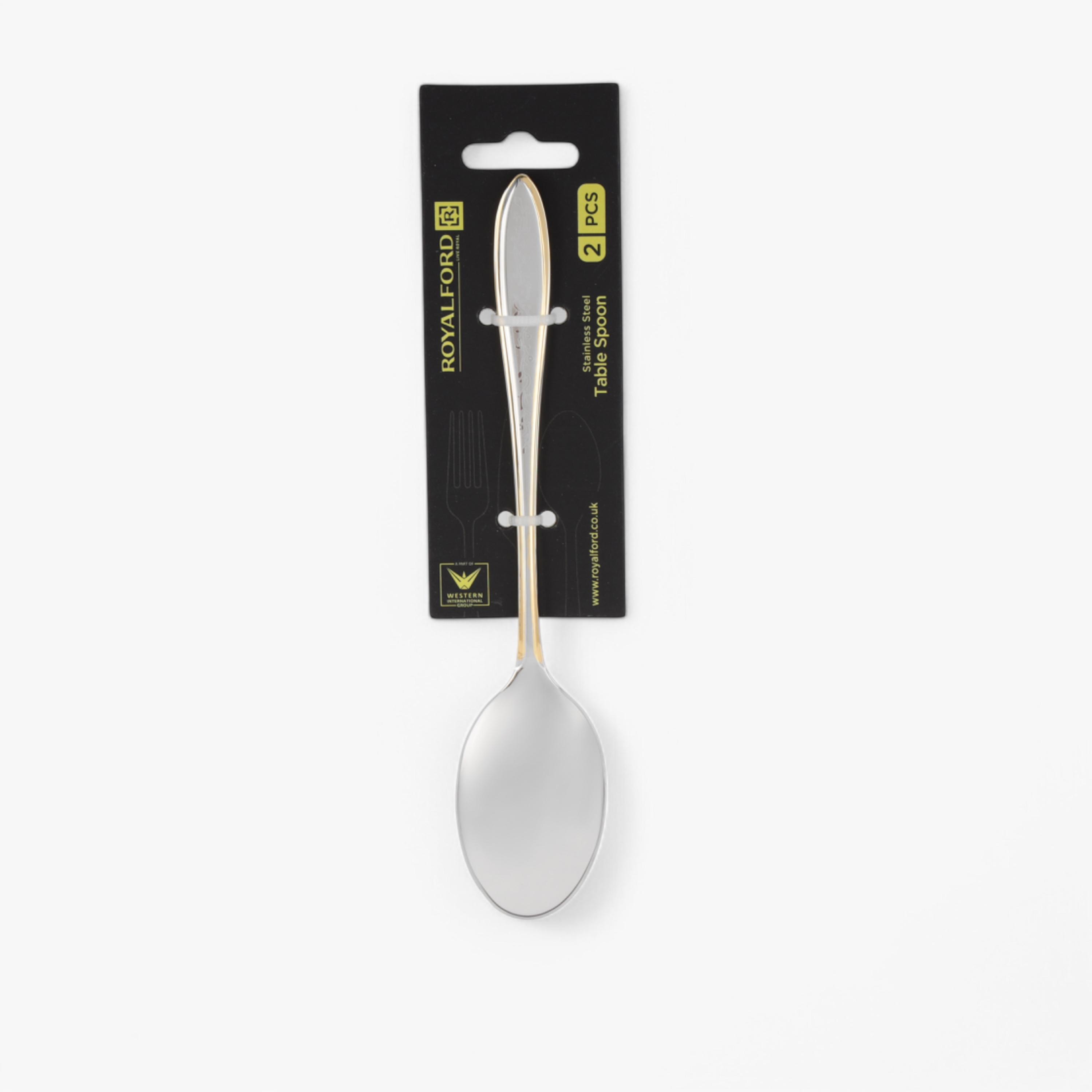 Royalford 2-Piece Stainless Steel Tea Spoon Set-household-dining-cutlery-spoonsforksandknives-image-5