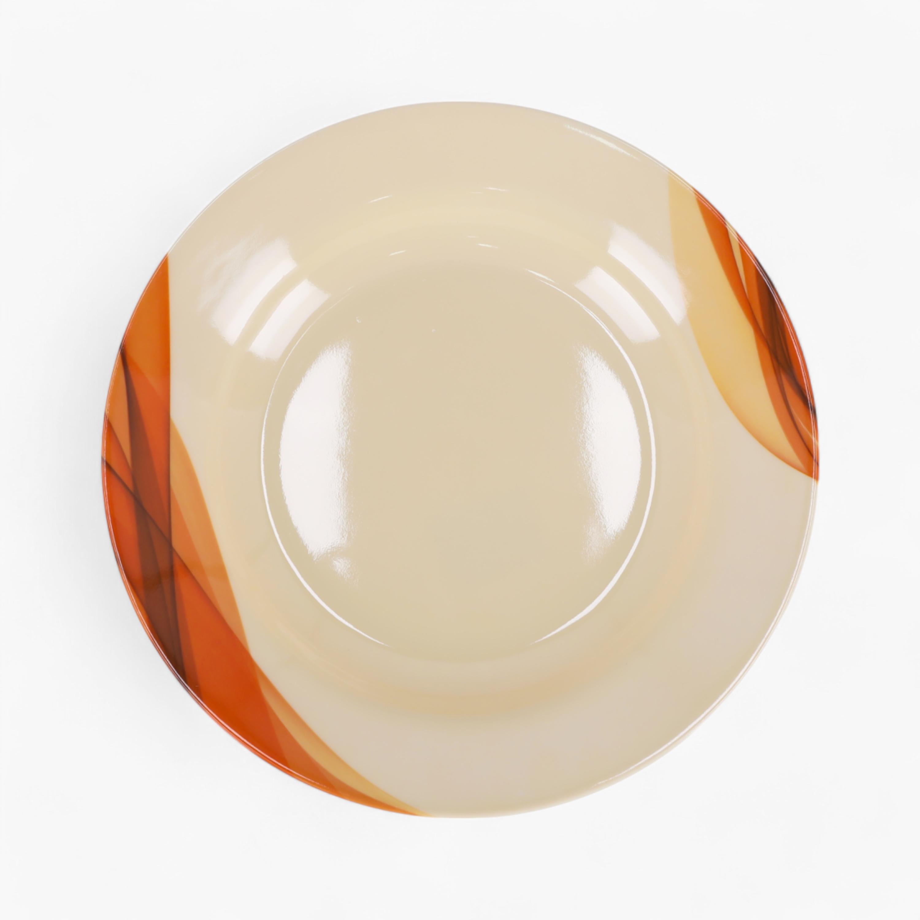 صحن ميلامين عميق بطبعات من رويال فورد - 24 سم-household-dining-dinnerware-plates-image-1