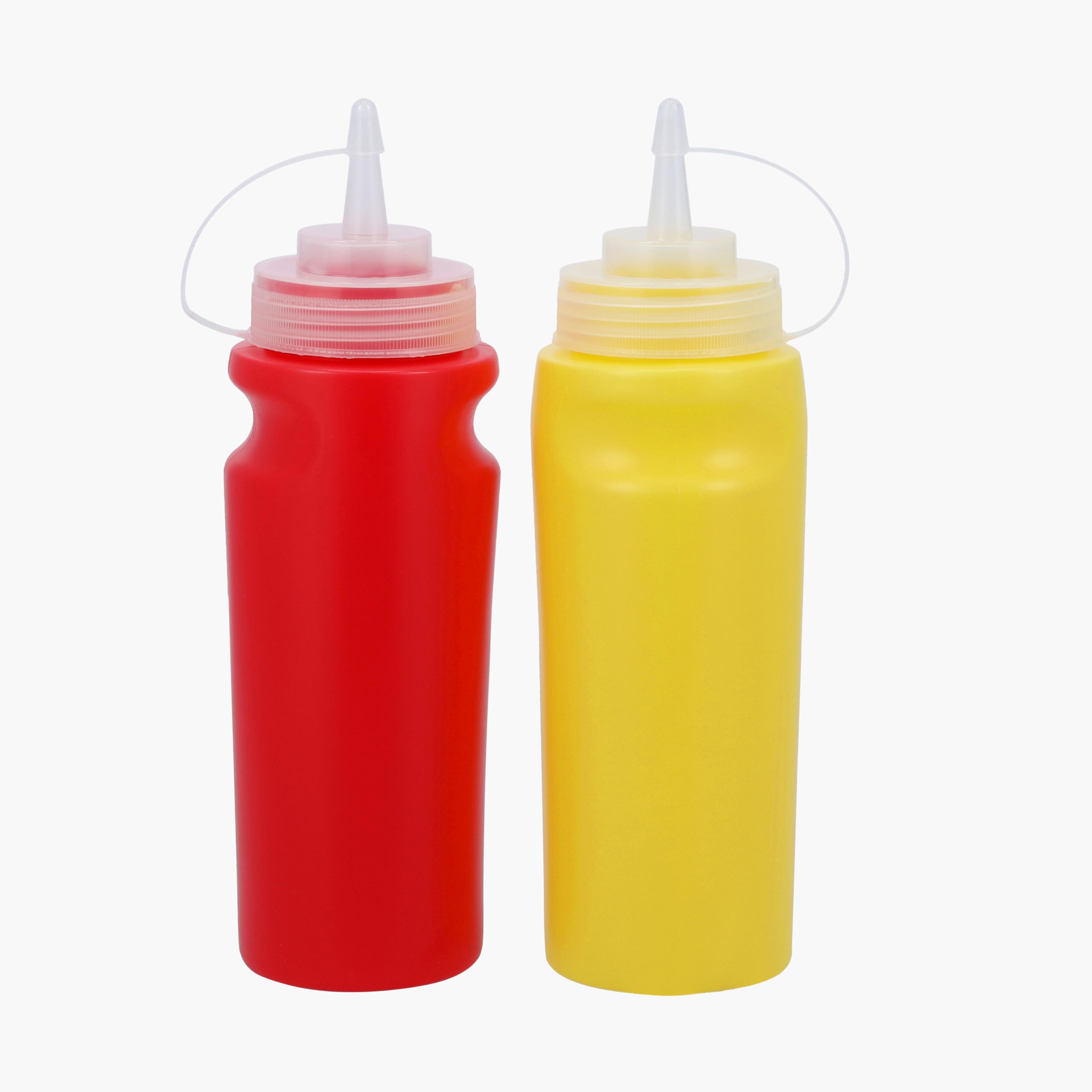 Nozzle Top 2-Piece Ketchup Bottle Set-household-kitchen-kitchentoolsandutensils-foodservingtools-image-1