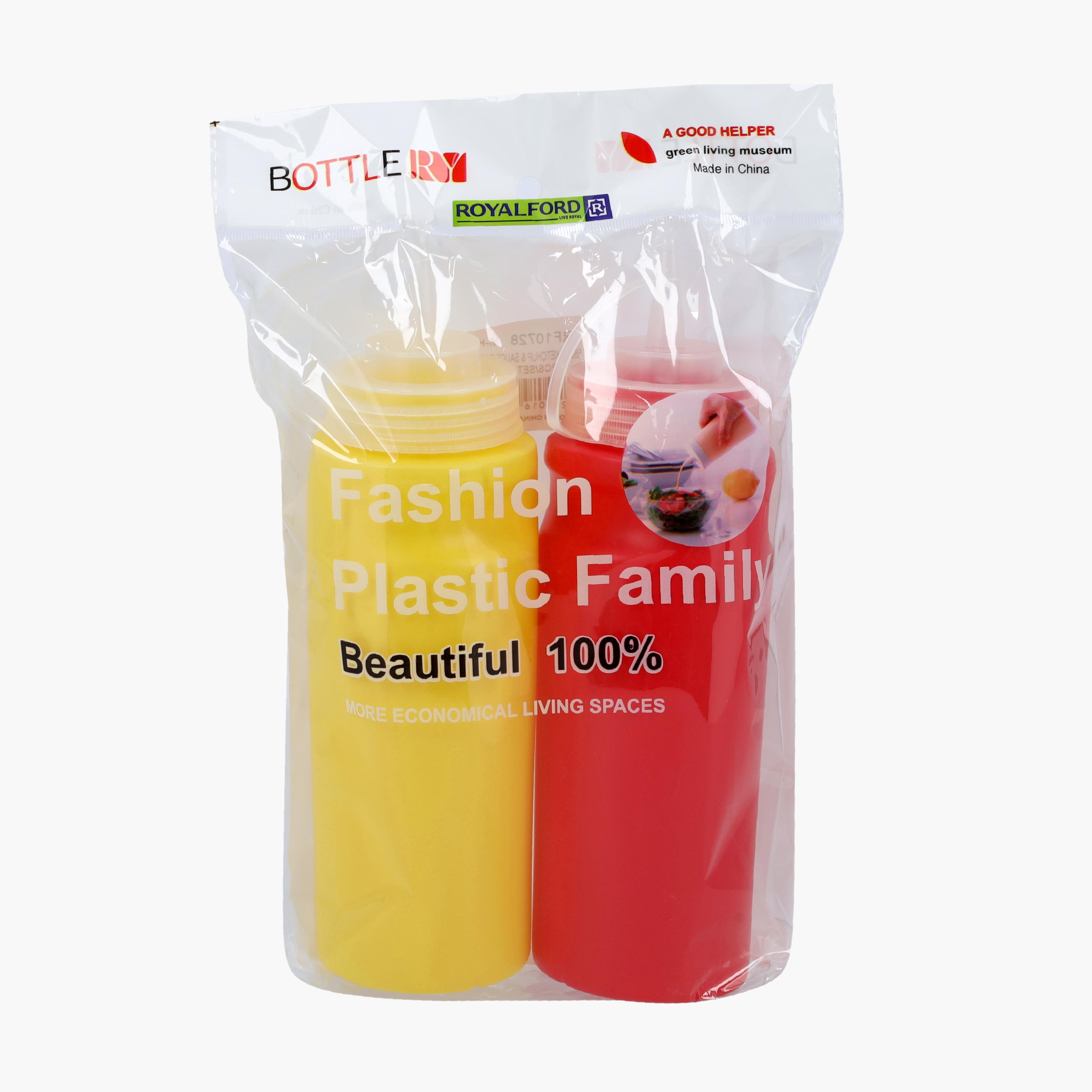 Nozzle Top 2-Piece Ketchup Bottle Set-household-kitchen-kitchentoolsandutensils-foodservingtools-image-4