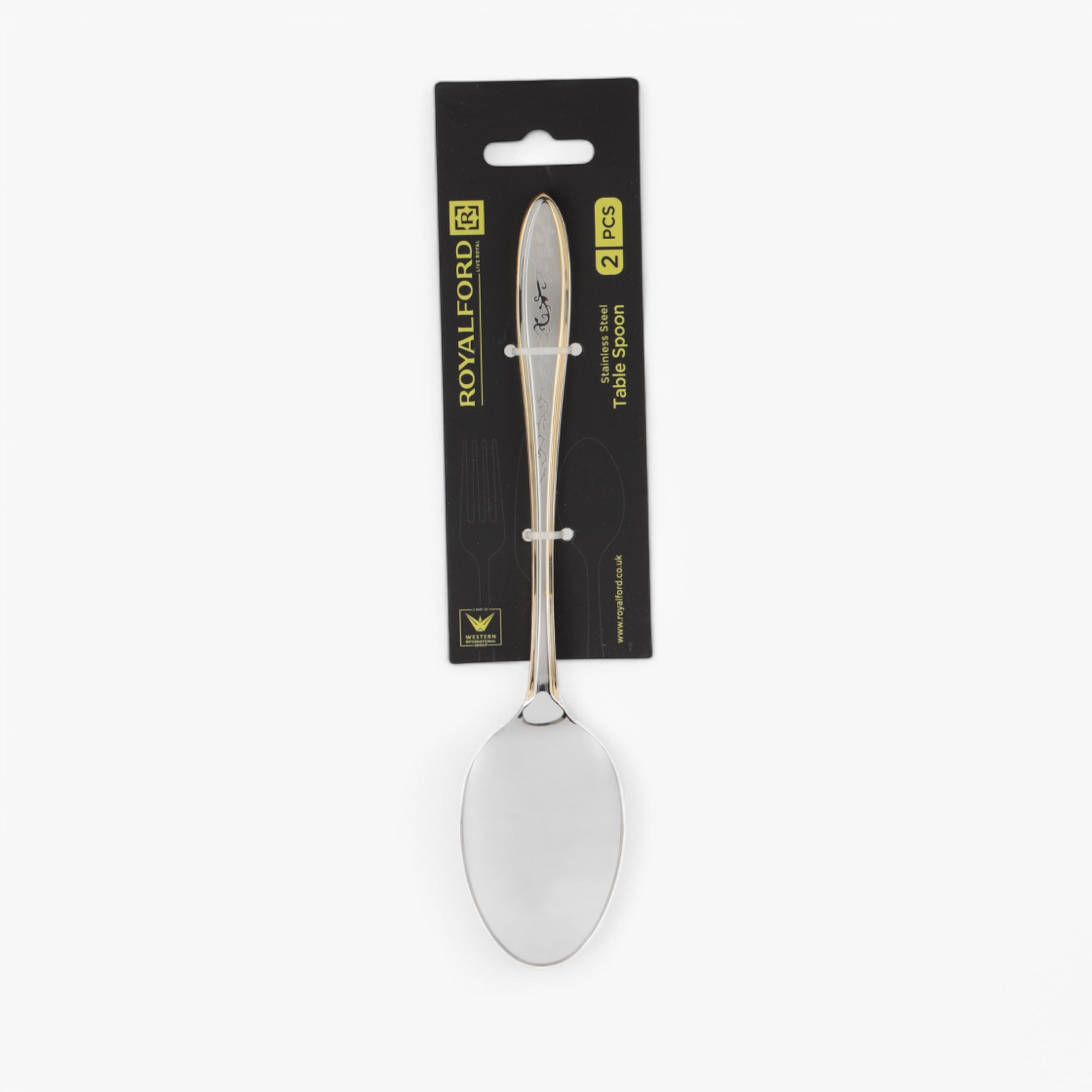 Royalford 2-Piece Stainless Steel Table Spoon Set-household-dining-cutlery-spoonsforksandknives-image-4