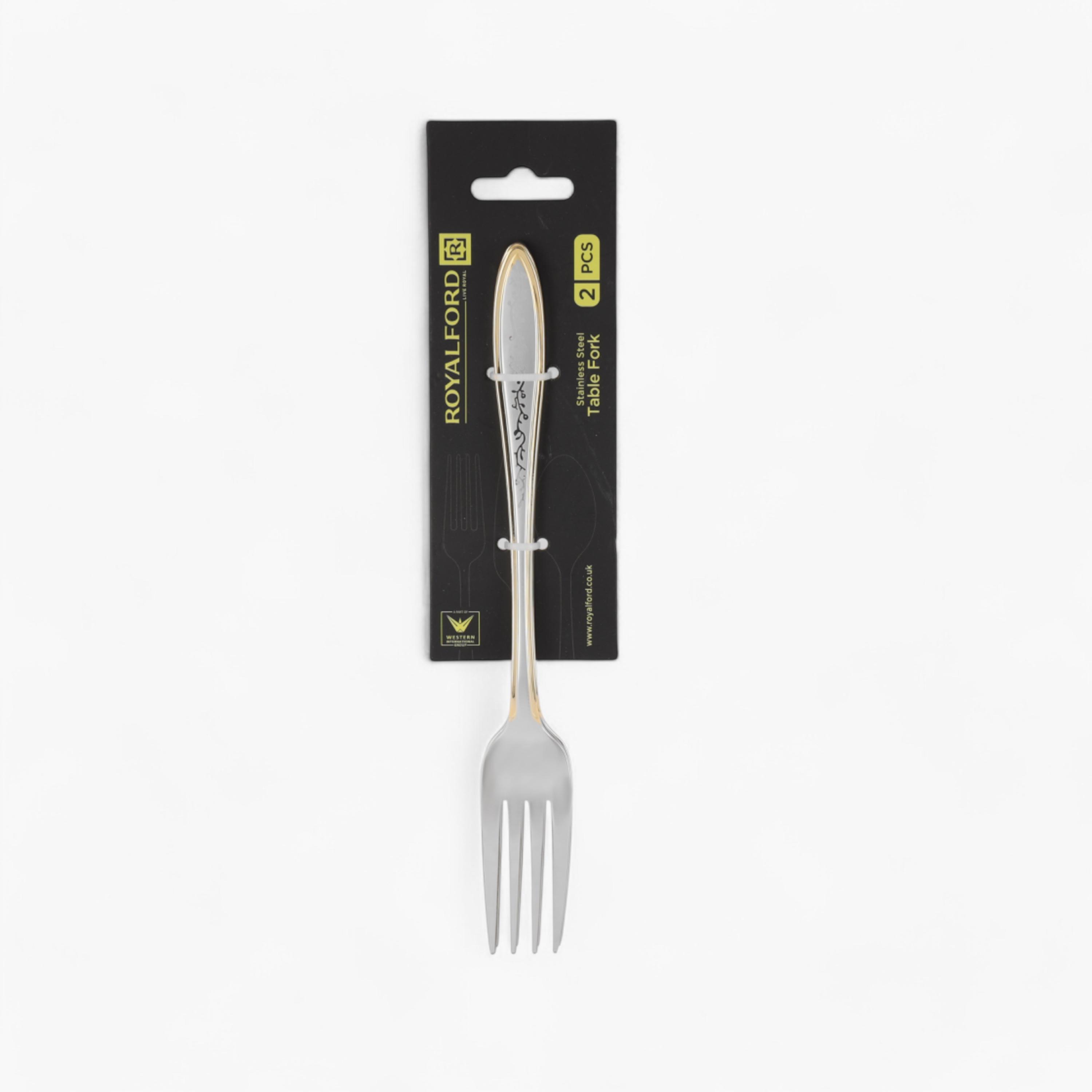 Royalford 2-Piece Stainless Steel Table Fork Set-household-dining-cutlery-spoonsforksandknives-image-5