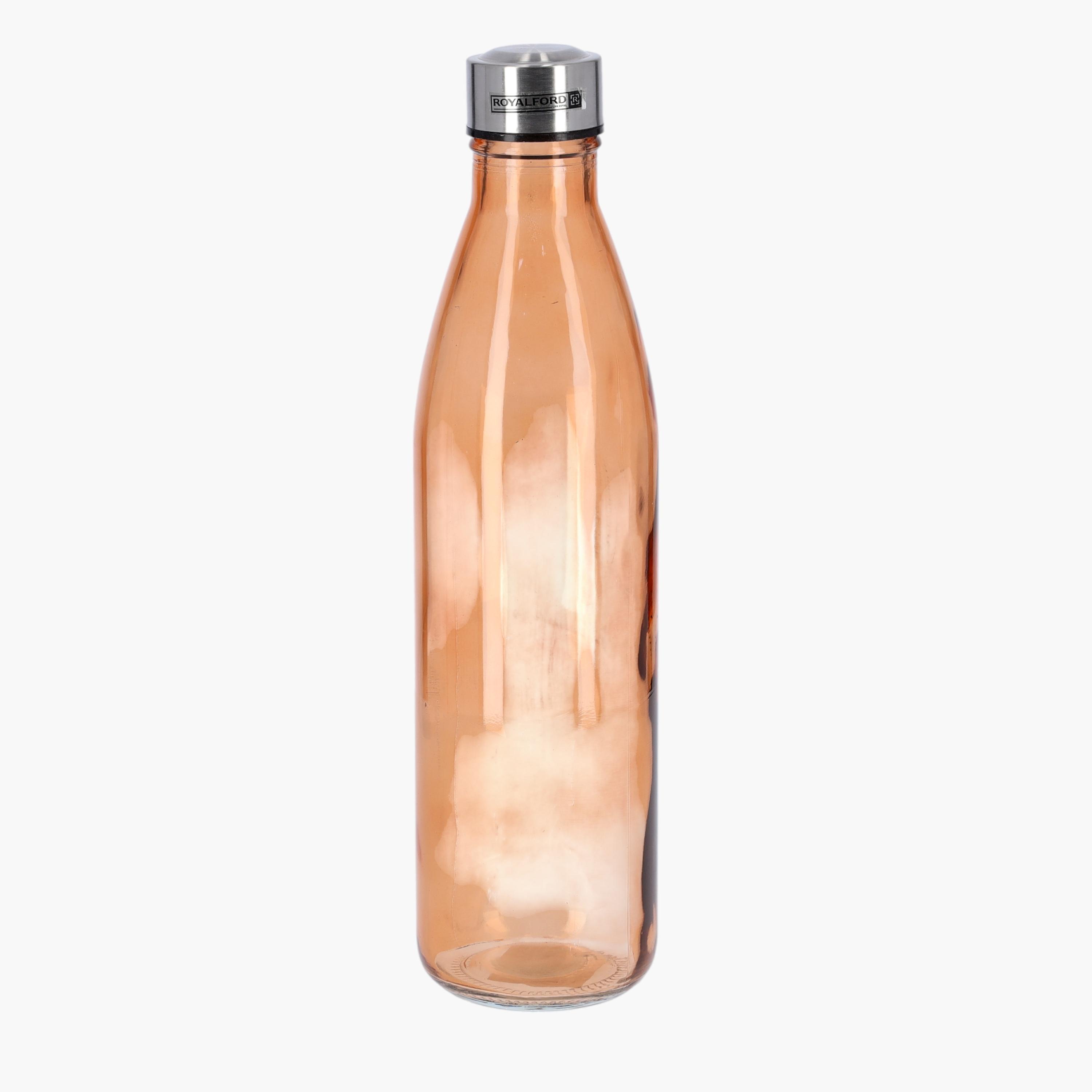 Glass Water Bottle - 1 L-household-dining-teaandcoffee-vacuumflaskscoffeeandteapots-image-1