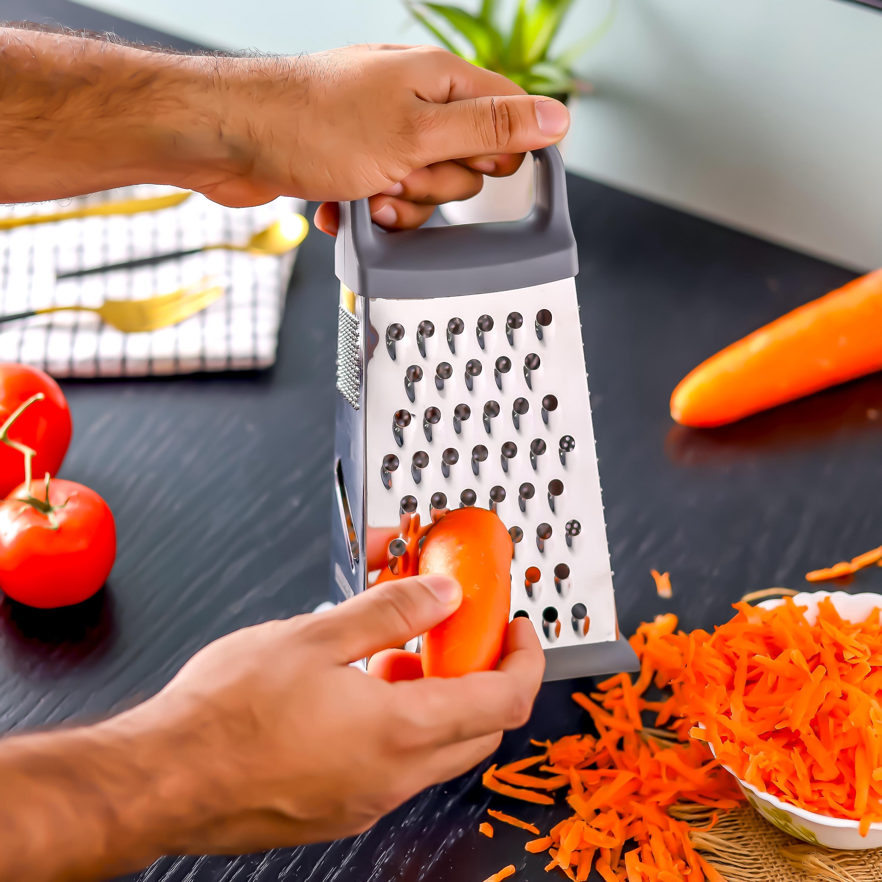 Stainless Steel 4-Sided Grater-household-kitchen-kitchentoolsandutensils-foodservingtools-image-4