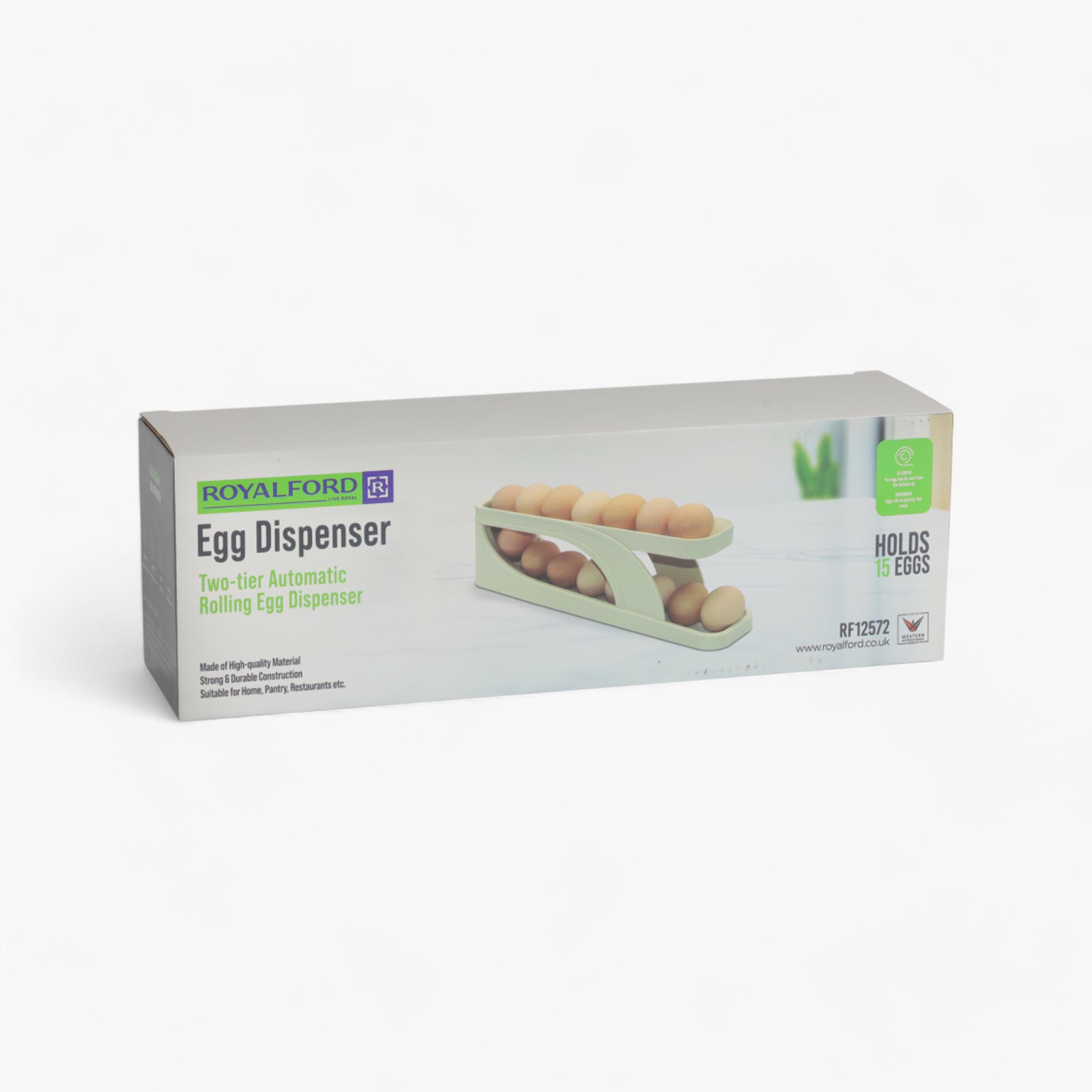 Automatic Rolling 2-Tier Egg Storage Rack-household-kitchen-kitchenorganising-countertoporganising-image-2