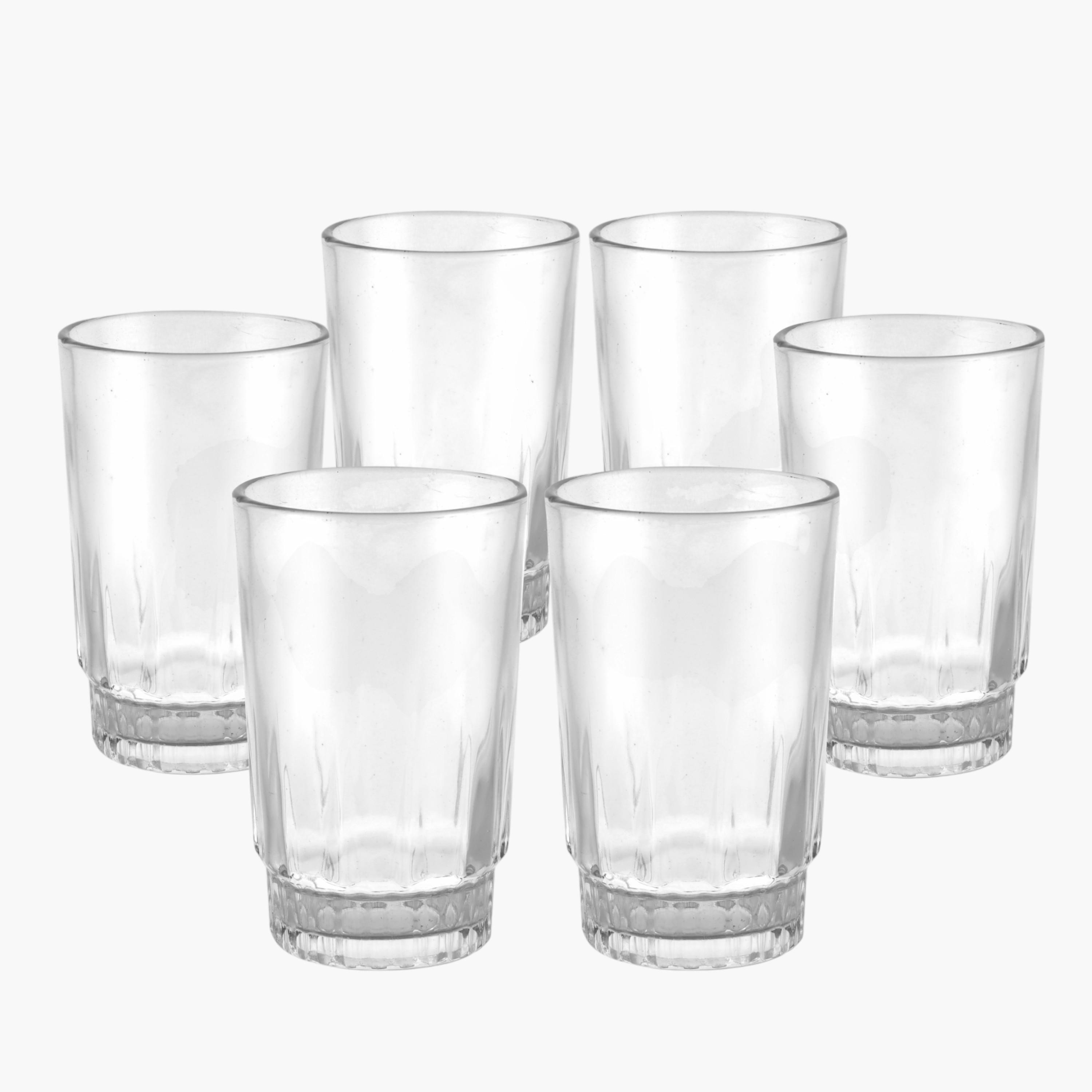 Glass 6-Piece Tumbler Set - 240 ml-household-dining-glassware-drinkingglasses-image-1
