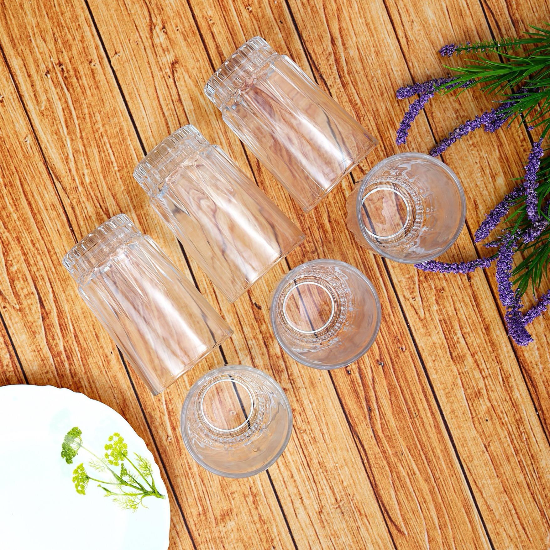 Glass 6-Piece Tumbler Set - 240 ml-household-dining-glassware-drinkingglasses-image-3