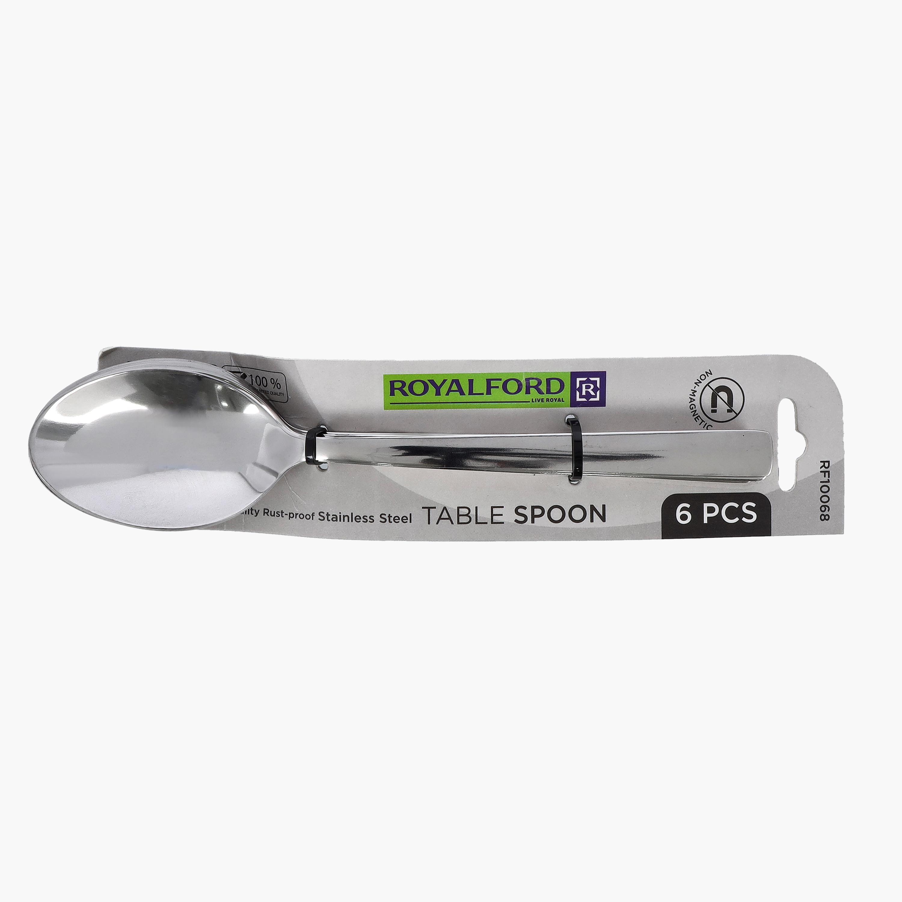 Stainless Steel Table Spoon - Set of 6-household-dining-cutlery-spoonsforksandknives-image-4