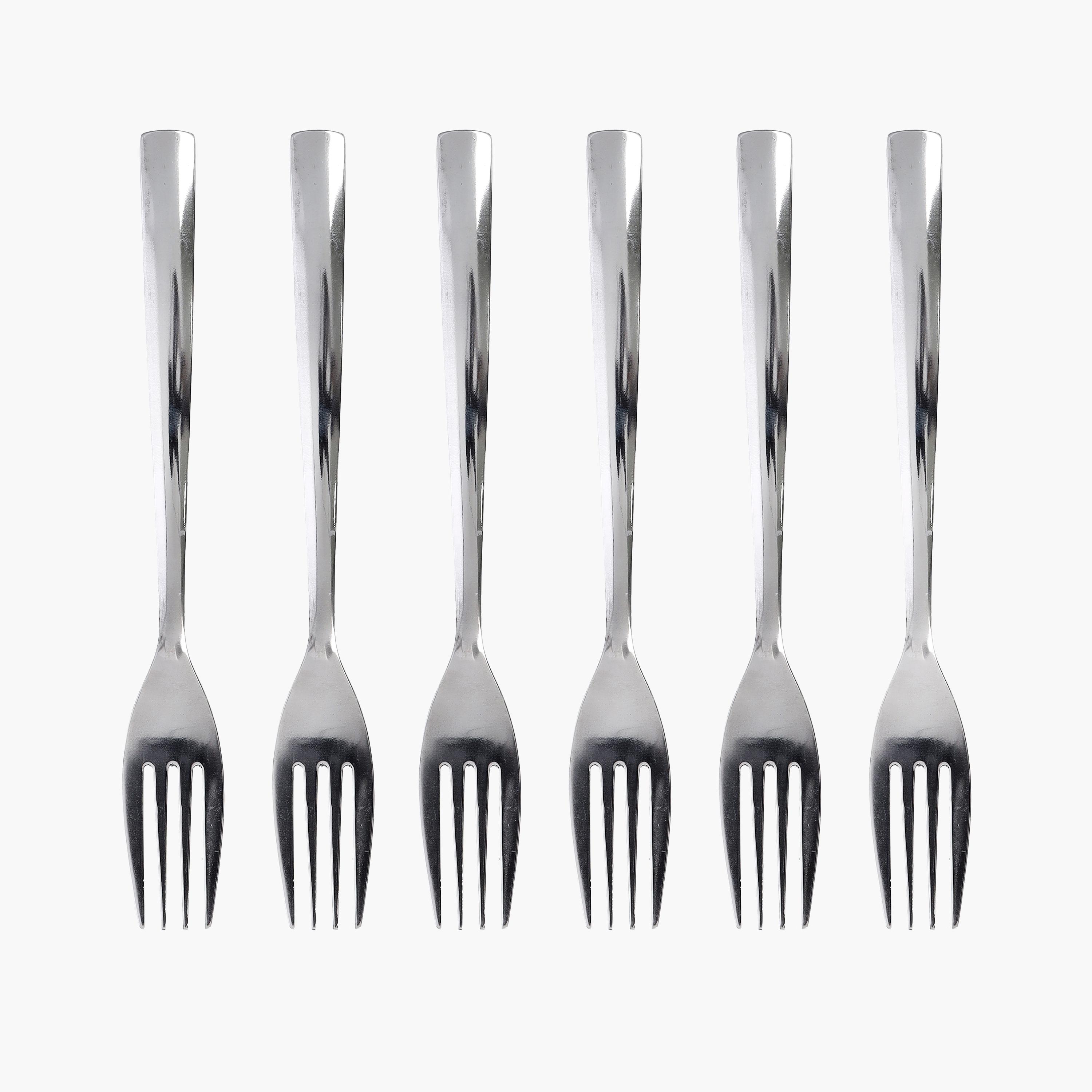 Stainless Steel Table Fork - Set of 6-household-dining-cutlery-spoonsforksandknives-image-1