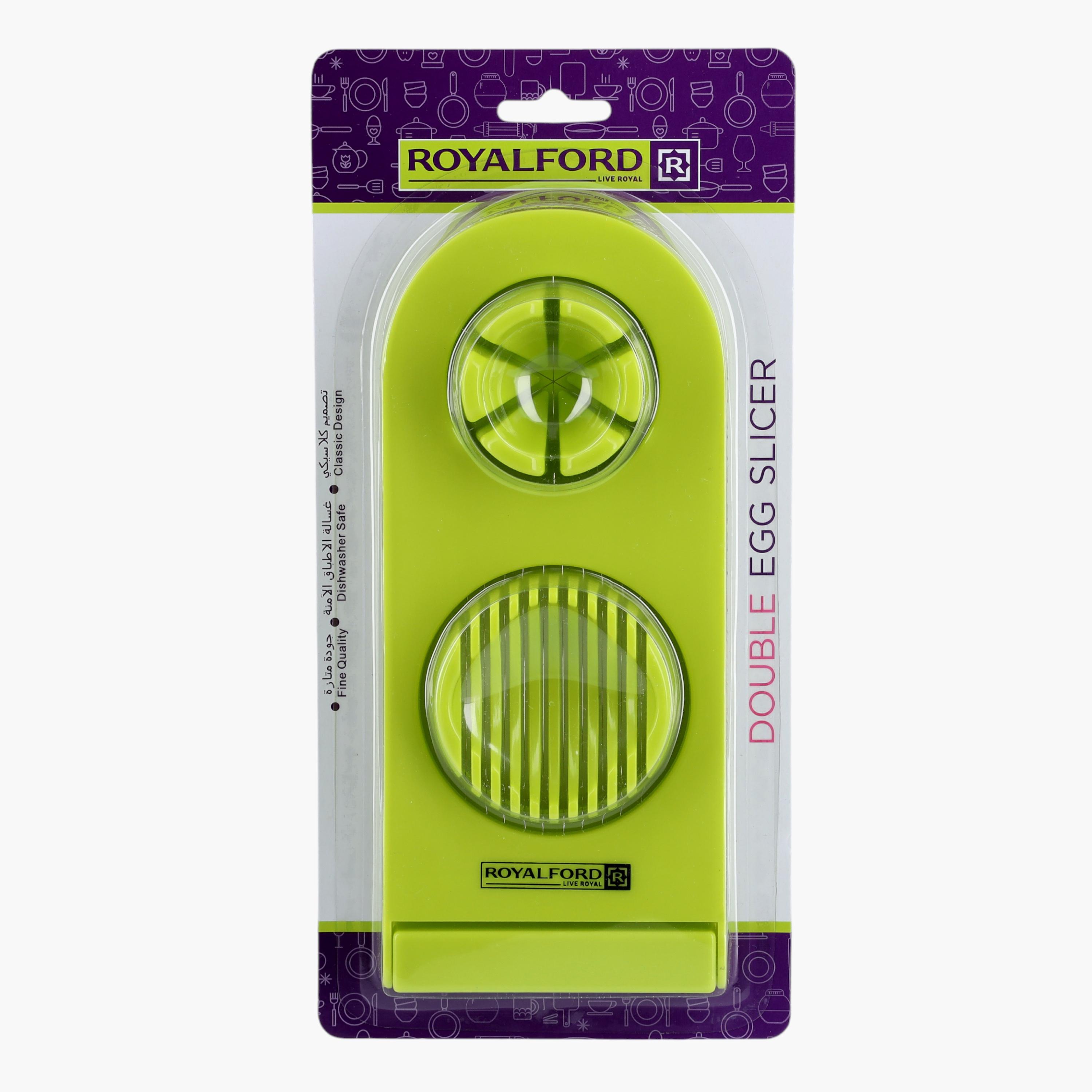Royalford Double Egg Slicer with Stainless Steel Wires-household-kitchen-kitchentoolsandutensils-foodpreparationtools-image-2