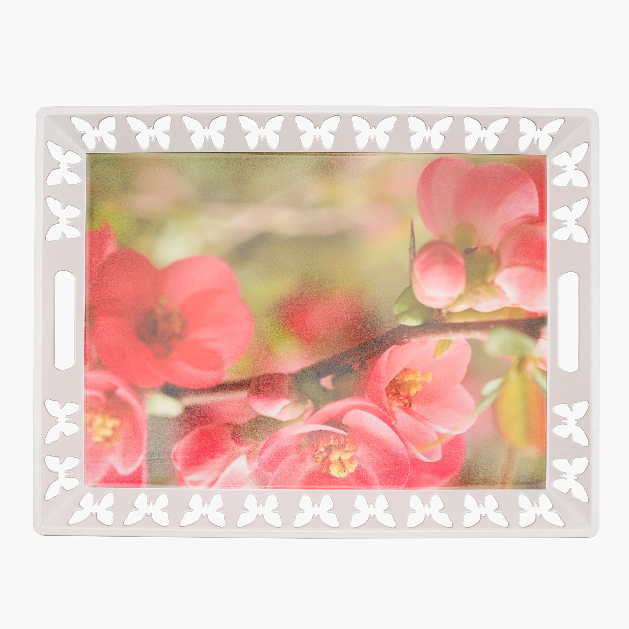 Royalford Butterfly Detail Serving Tray - 50x38 cms-household-dining-serveware-servingtrays-image-2
