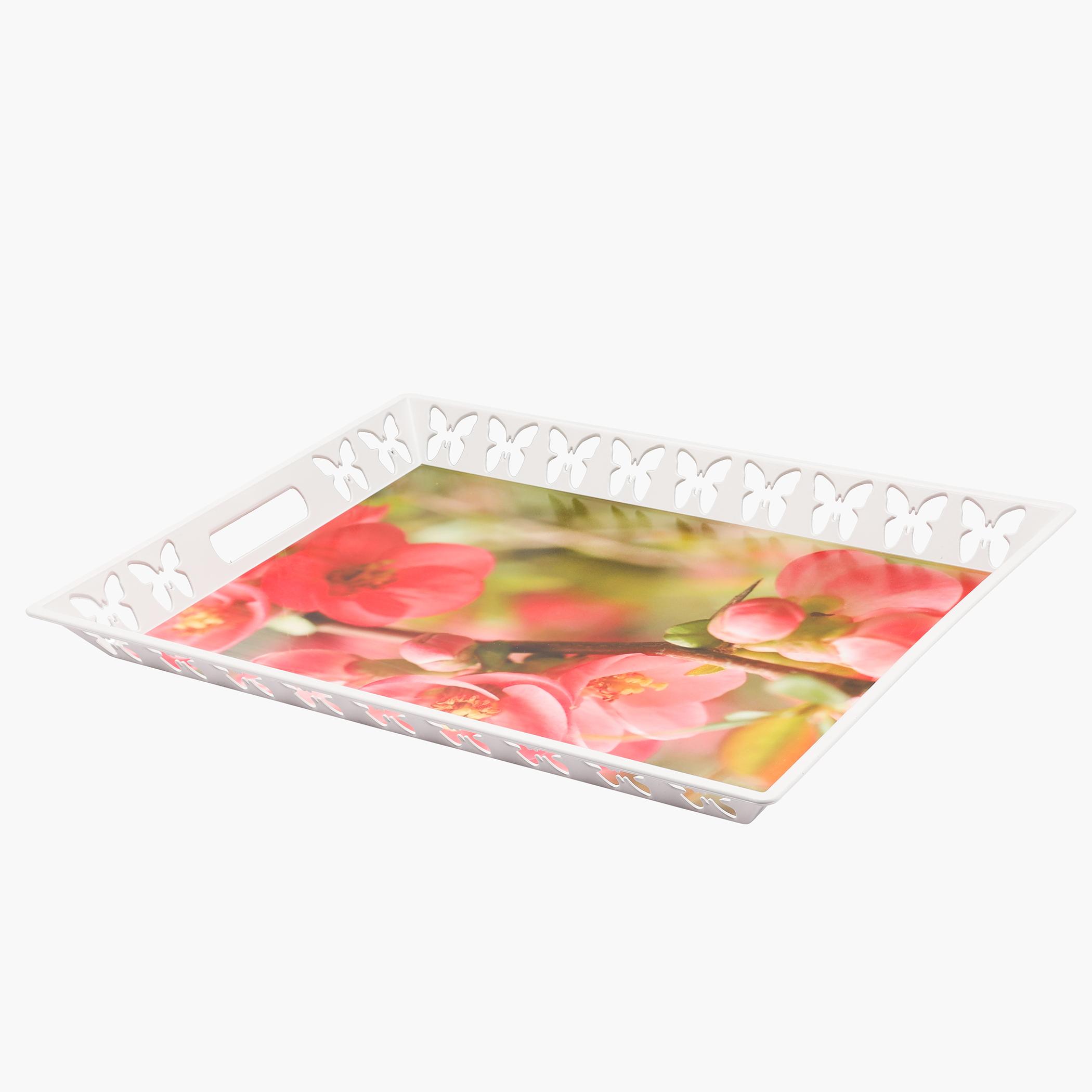 Royalford Butterfly Detail Serving Tray - 50x38 cms-household-dining-serveware-servingtrays-image-3