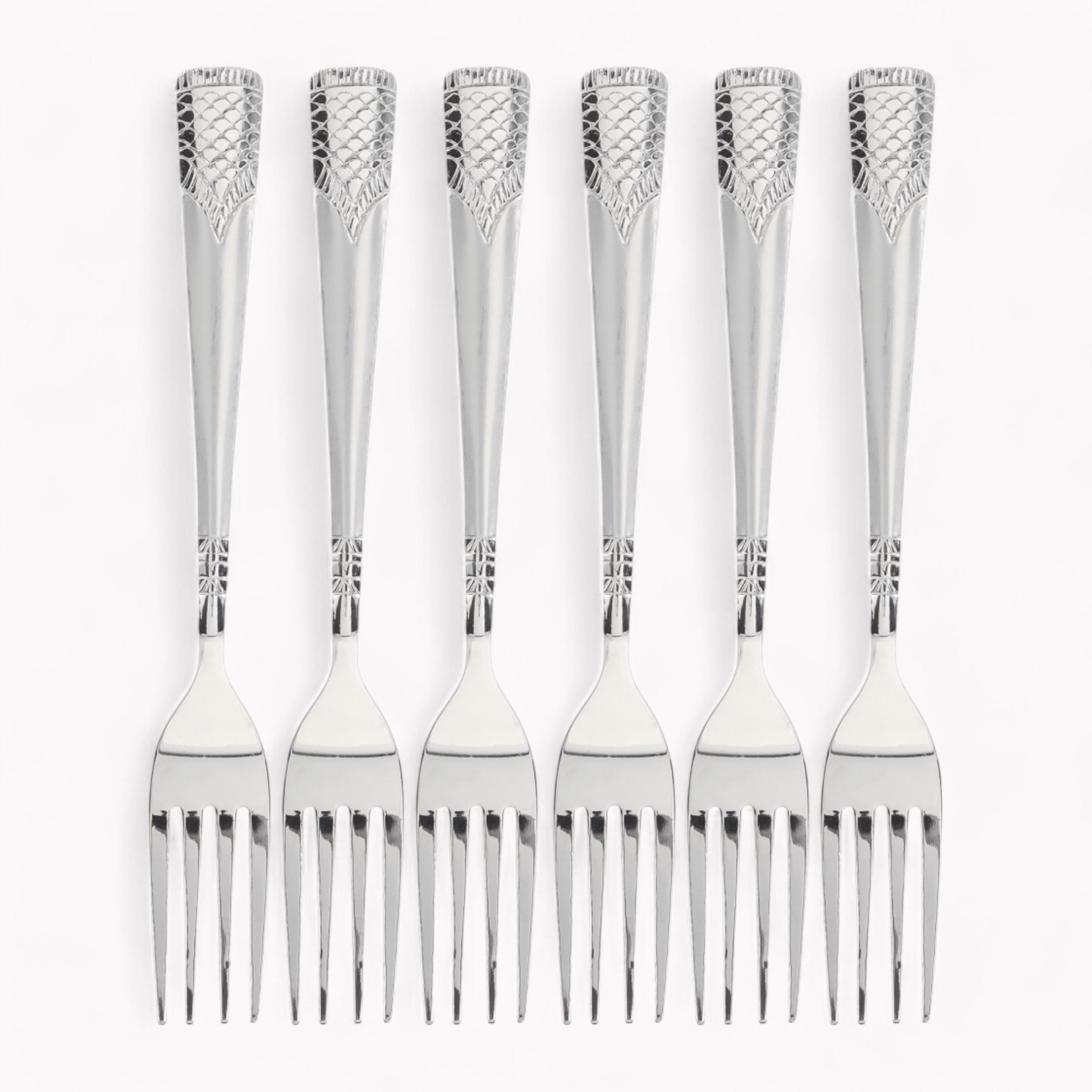 Stainless Steel 6-Piece Table Fork Set-household-dining-cutlery-spoonsforksandknives-image-1