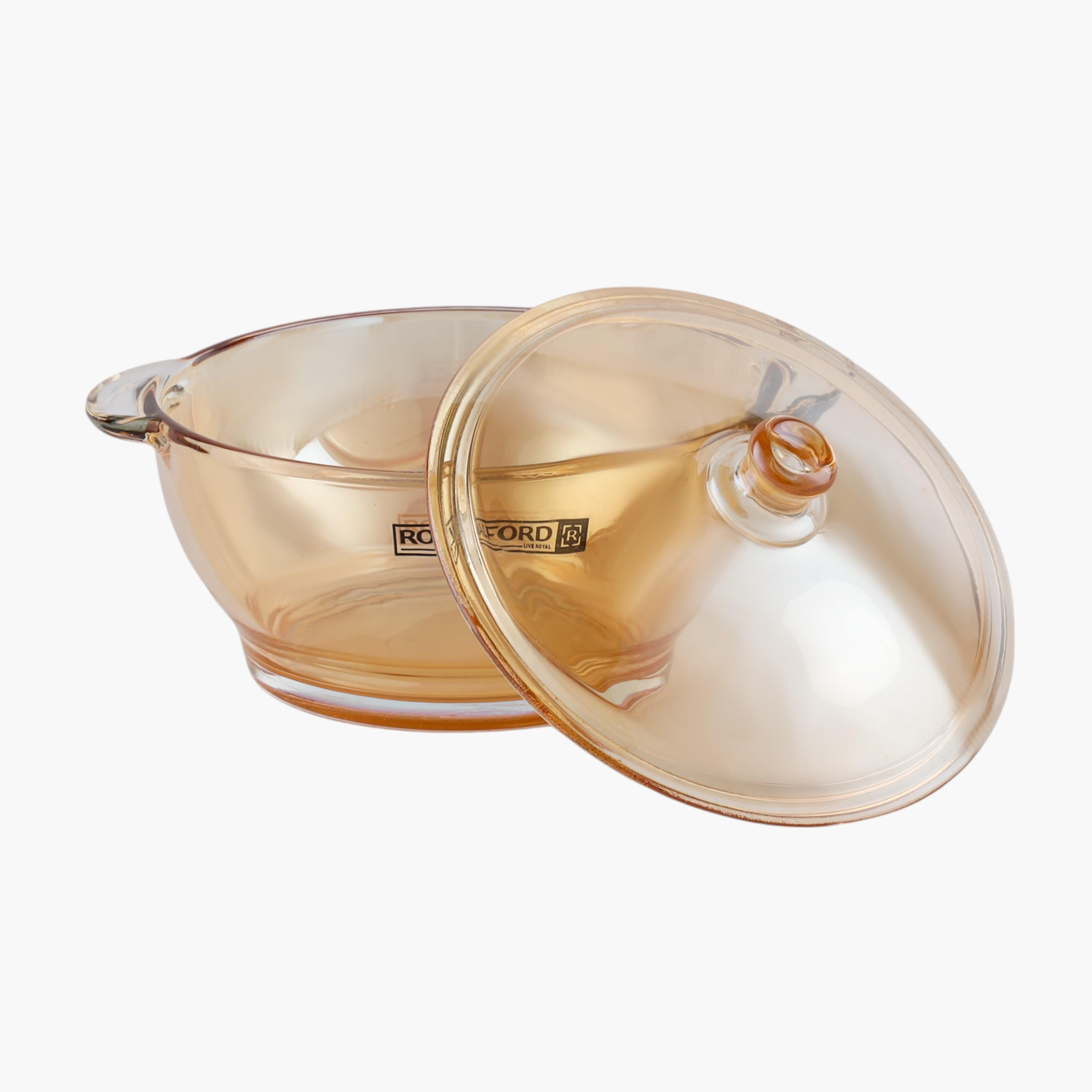 Round Glass Bowl with Lid-household-dining-dinnerware-bowls-image-1