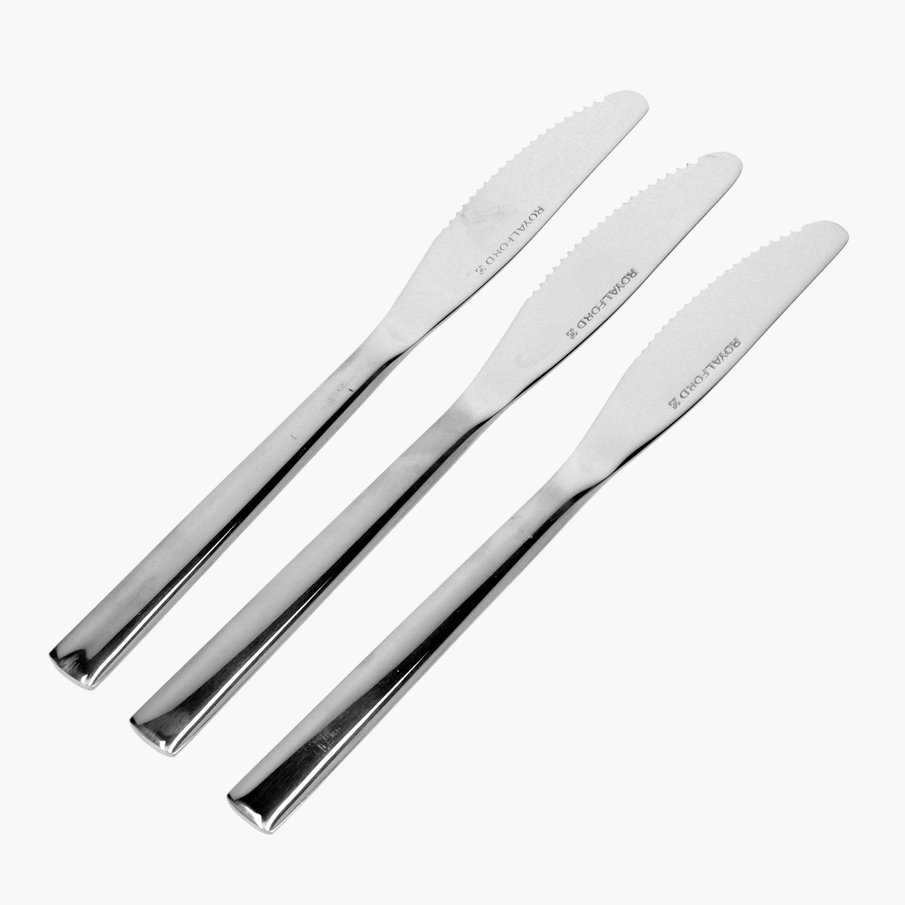 Stainless Steel Dinner Knife - Set of 3-household-dining-cutlery-spoonsforksandknives-image-1
